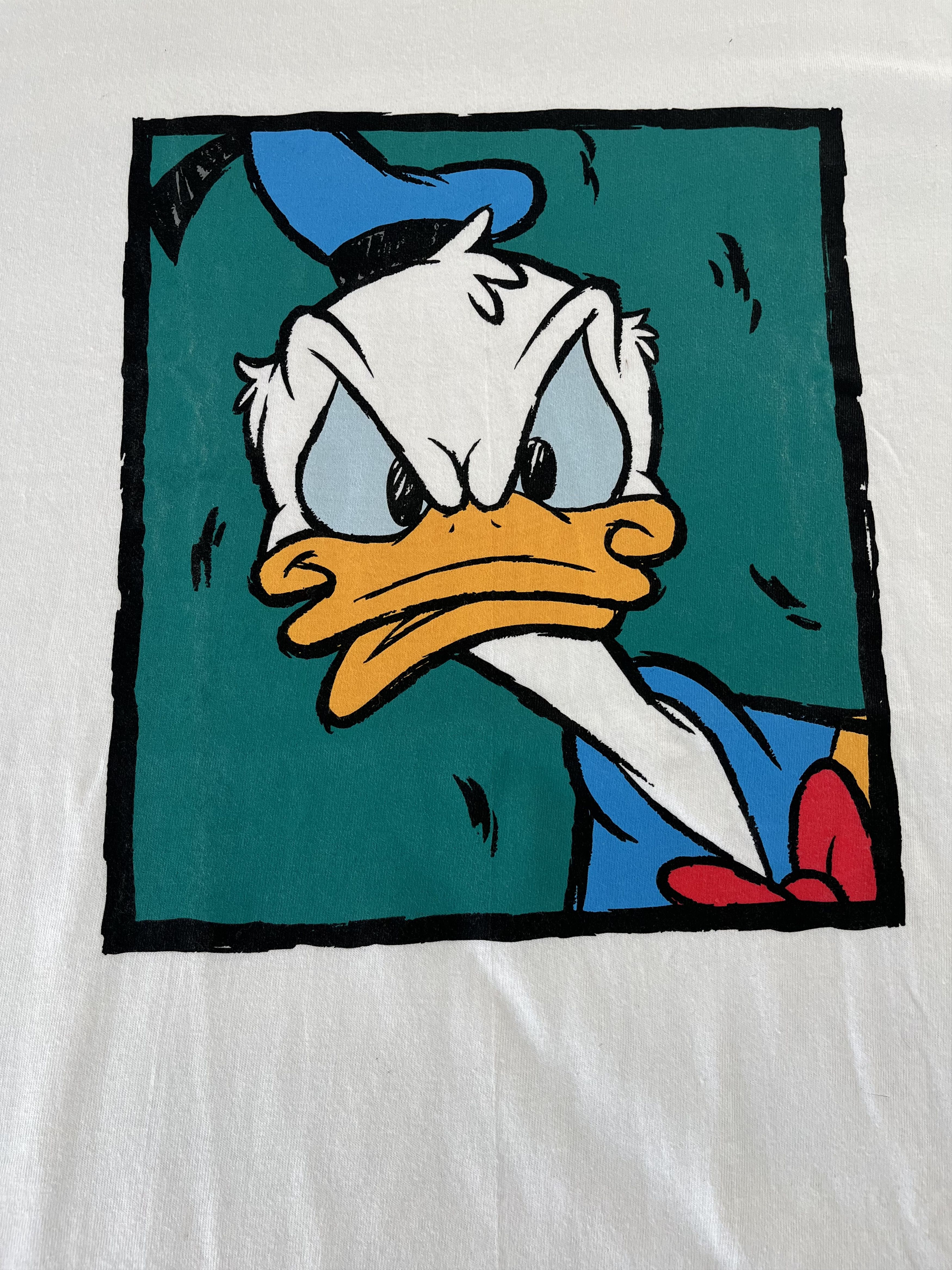 image of The Disney Store Donald Duck Tee in White, Men's (Size XL)