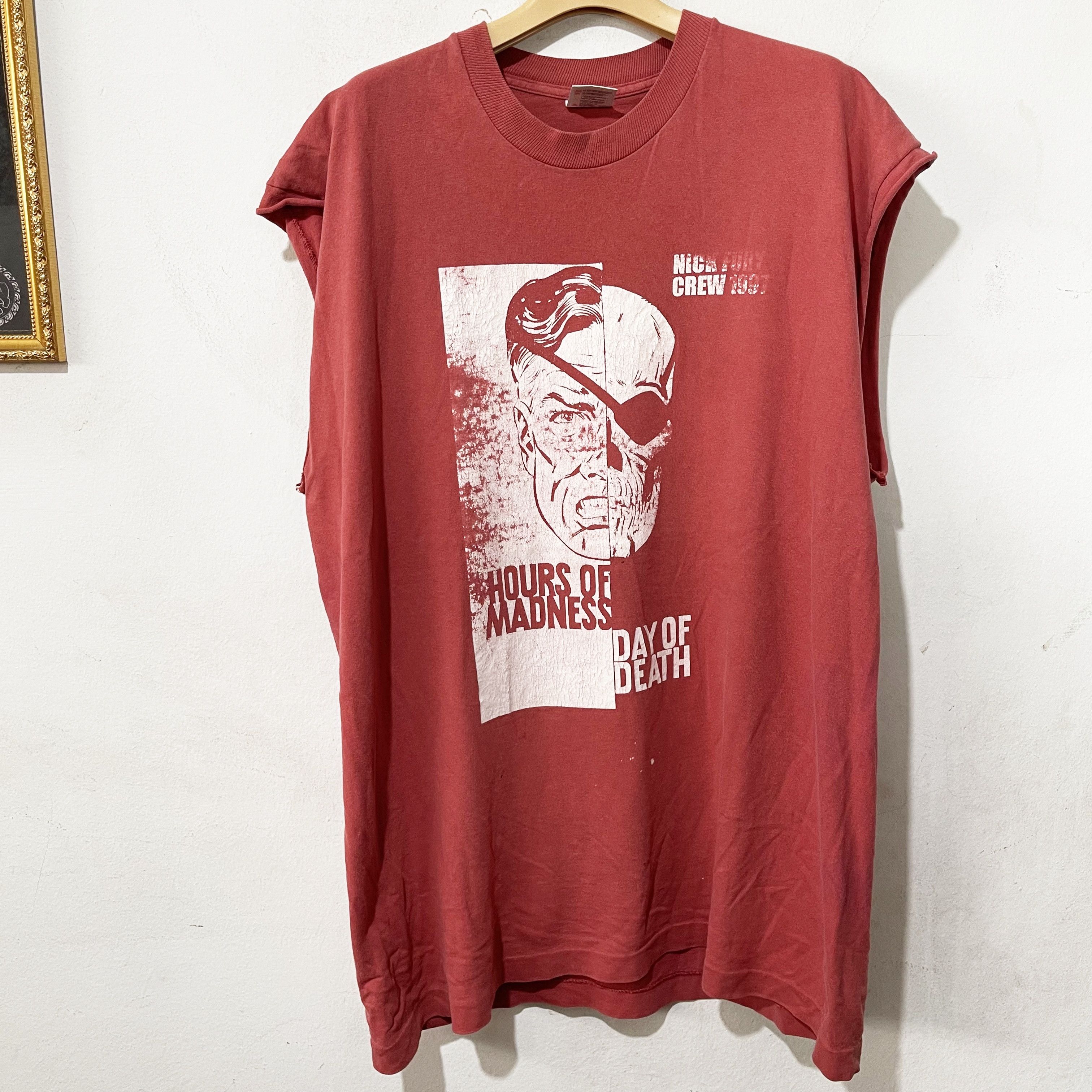 Vintage Vintage 90s “Hours of Madness Day of Death” T-shirt Size US XL / EU 56 / 4 - 1 Thumbnail