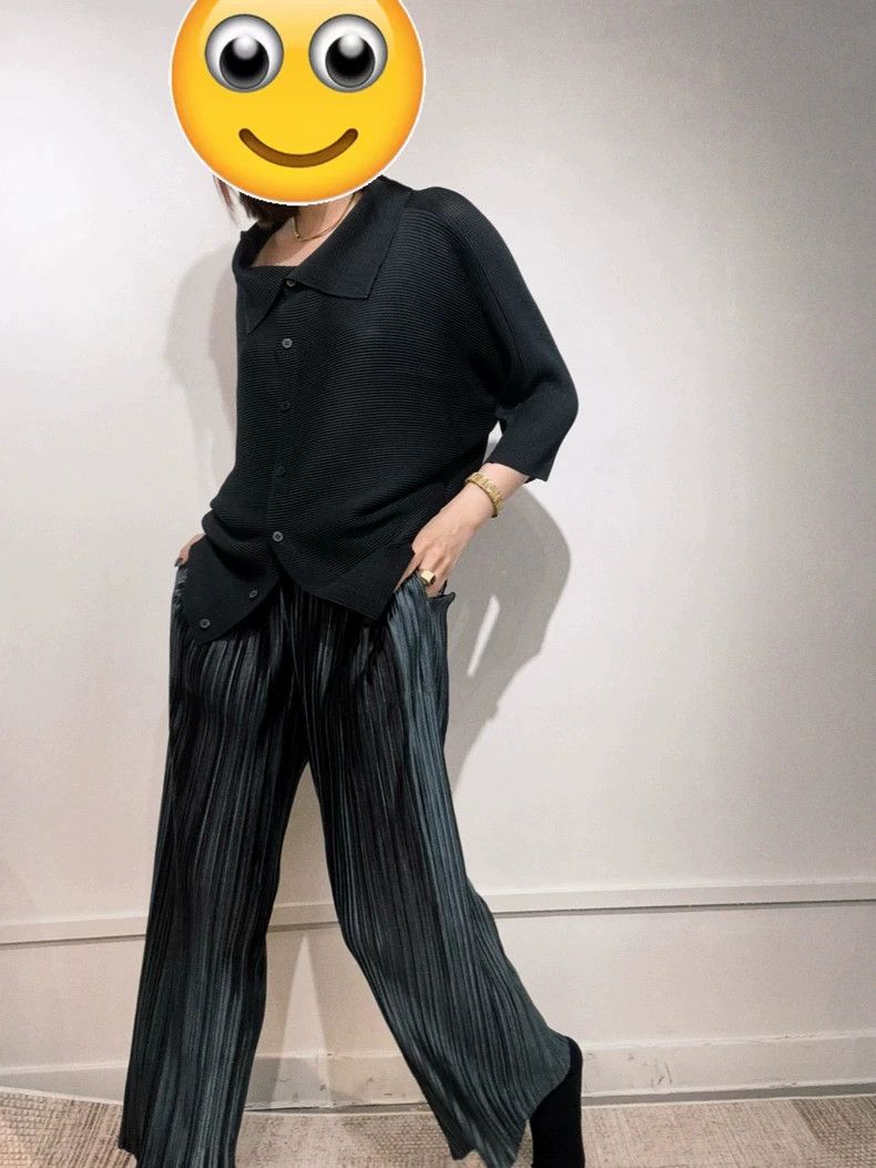 Issey Miyake Issey Miyake size:2 Black gradient Honor pants Size 31" - 3 Thumbnail
