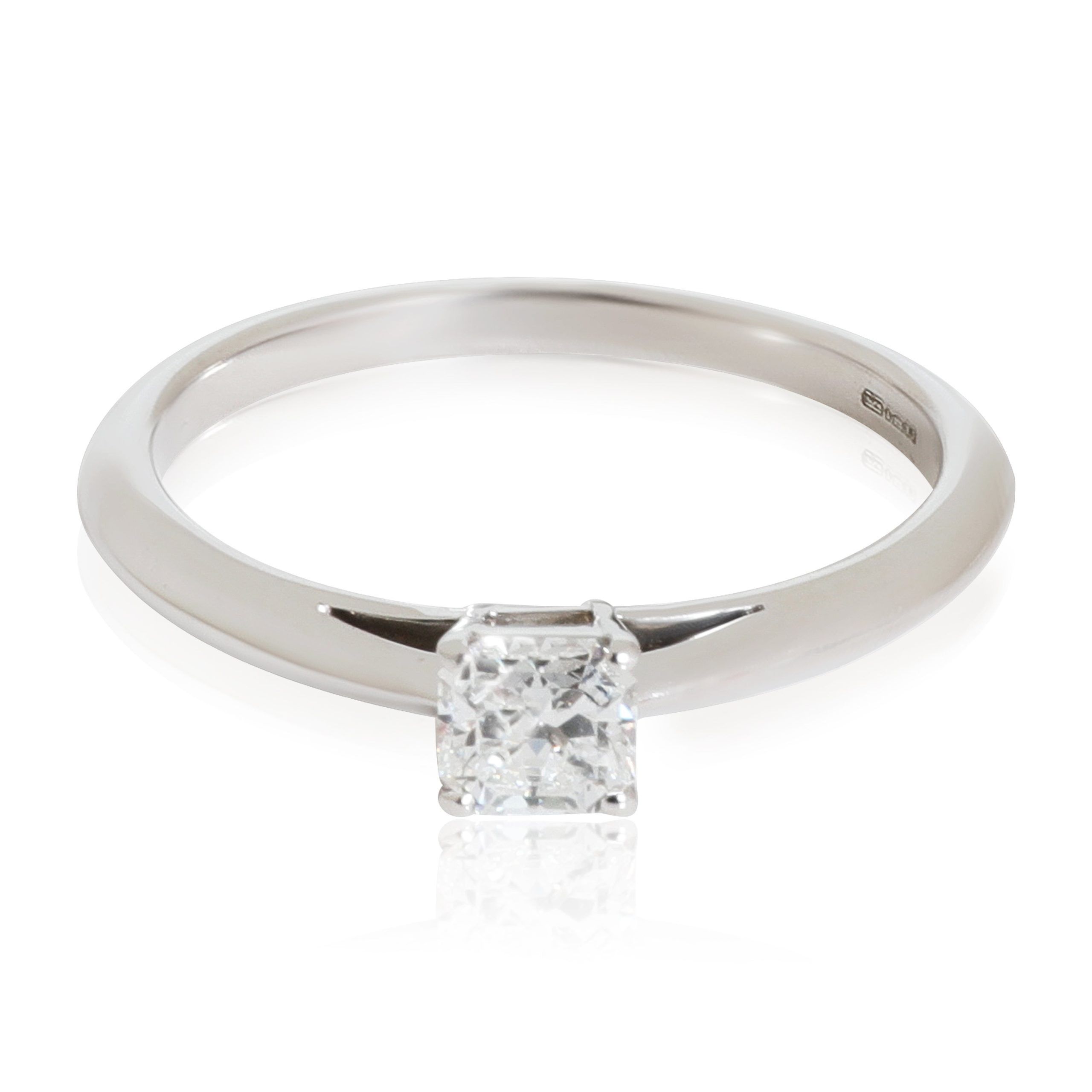 Tiffany & Co. Lucida Diamond Solitaire Ring in 950 Platinum E VVS1 0.37 CTW