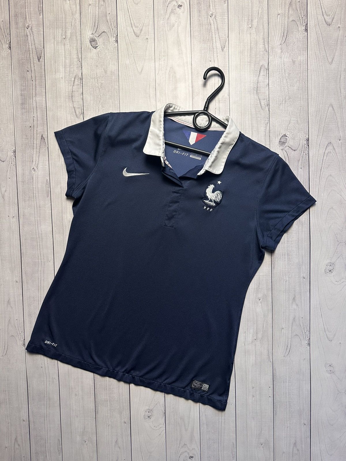Vintage Nike France soccer jersey women's size L