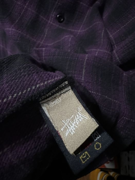 Stussy PURPLE STUSSY FLANNEL ASAP ROCKY TRAVIS SCOTT VIBE | Grailed