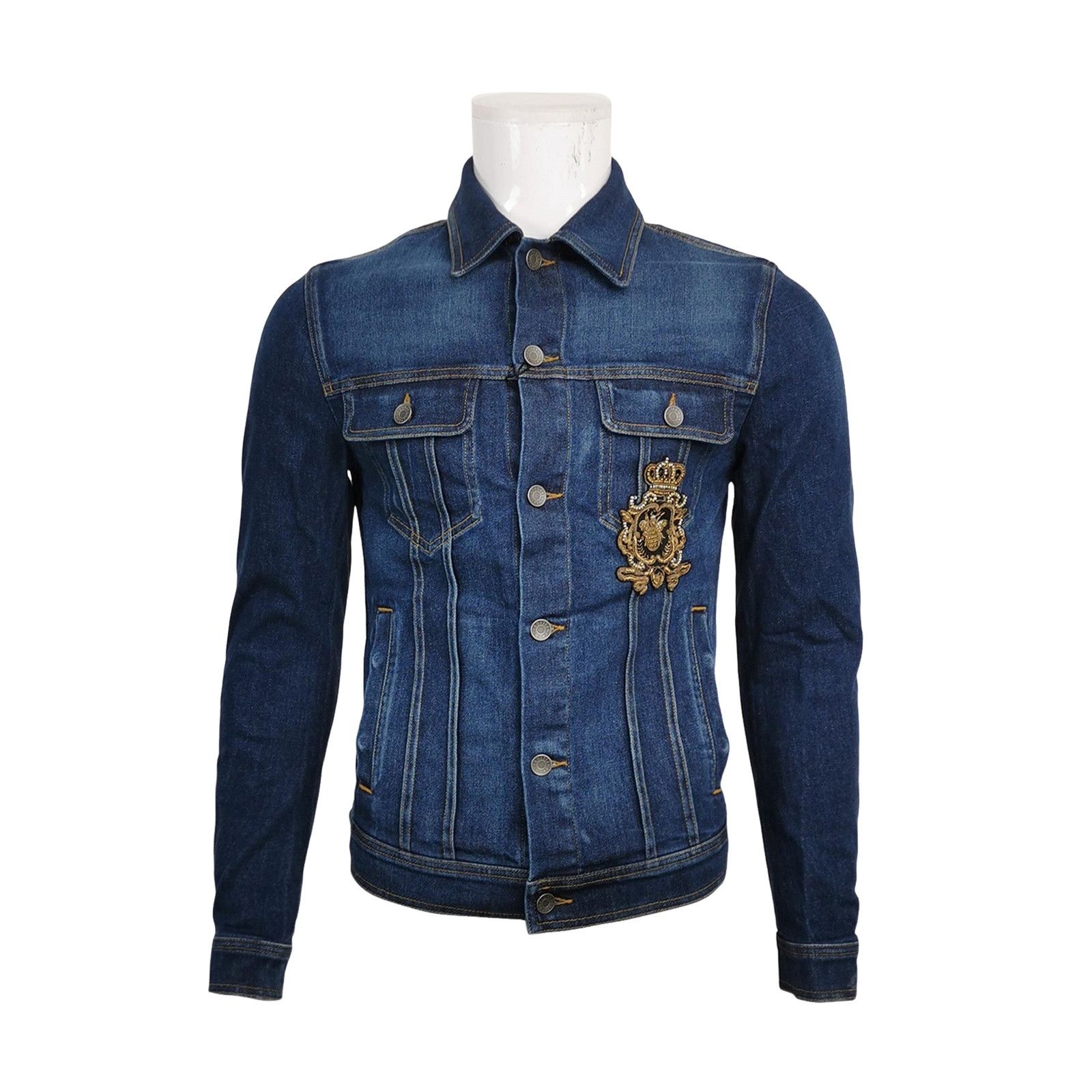 Dolce & Gabbana Dolce & Gabbana Bee Patch Denim Jacket 46 Size US S / EU 44-46 / 1 - 1 Thumbnail