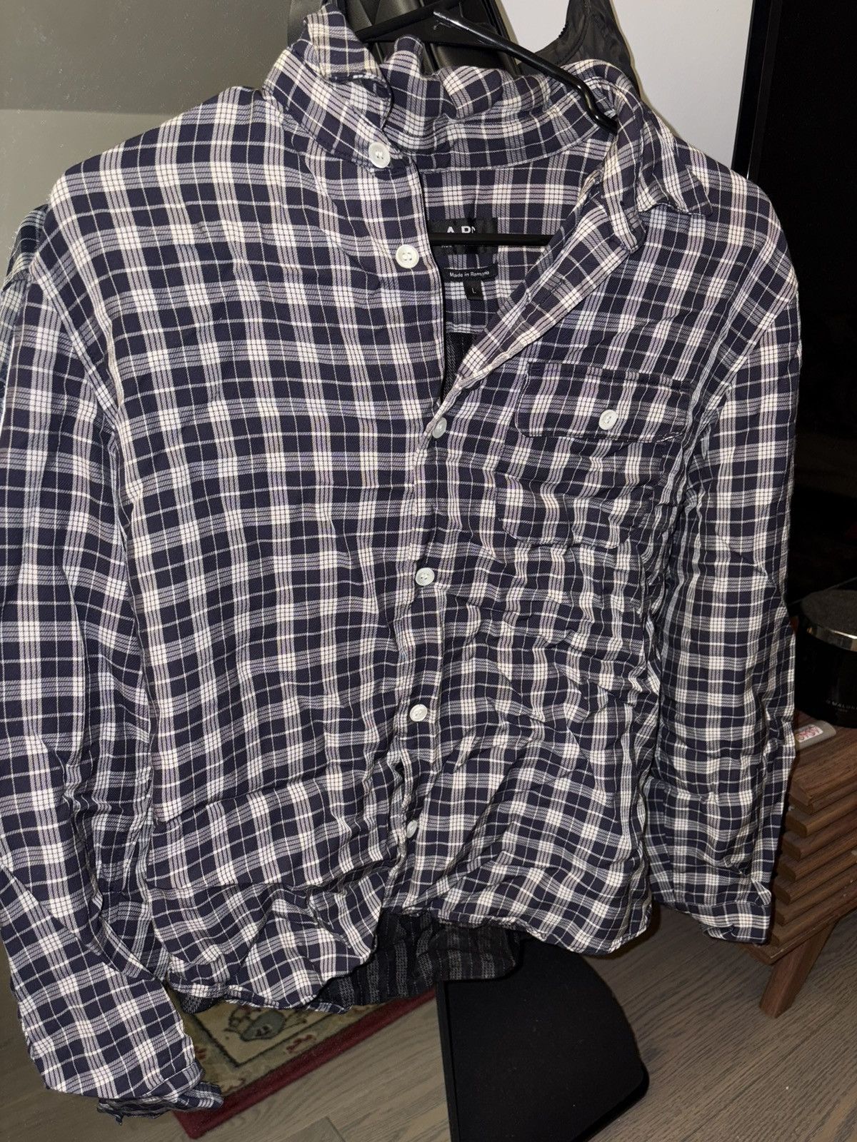 A.P.C. Checkered APC slim fit button up Size US L / EU 52-54 / 3 - 4 Thumbnail