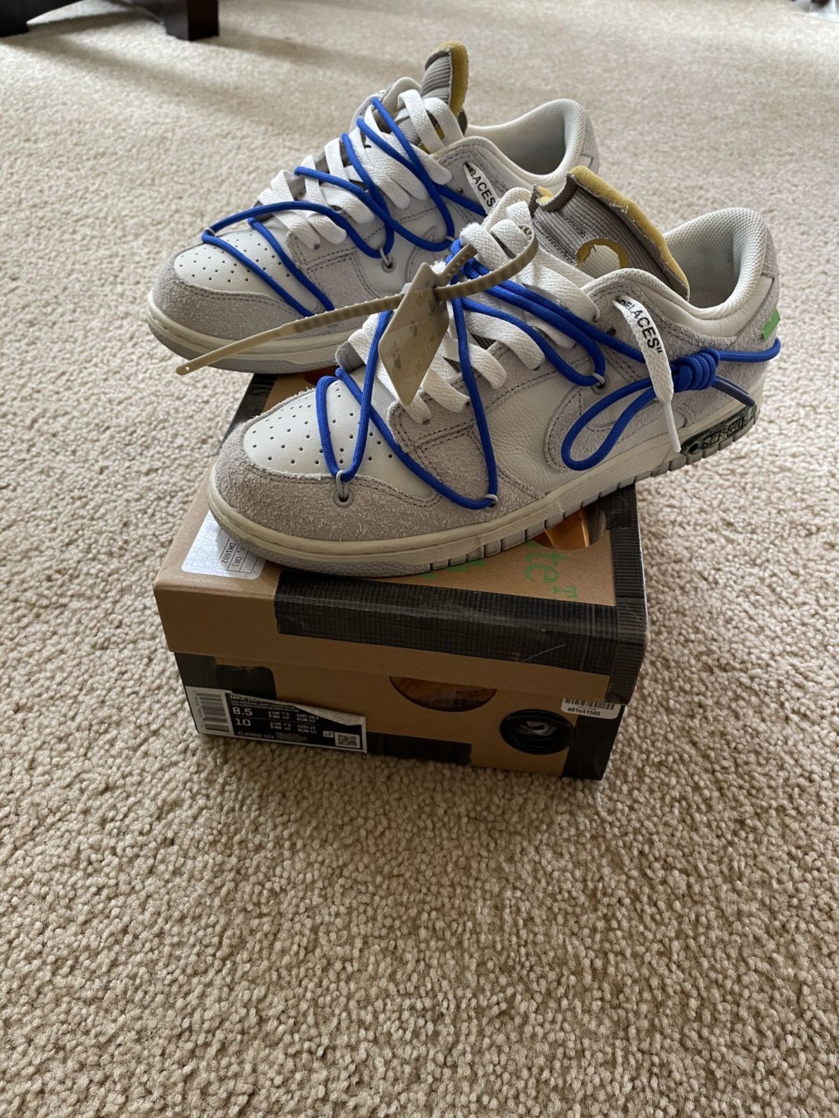 Nike × Off-White Off white x nike dunk low lot 32 of 50 Size US 8.5 / EU 41-42 - 1 Thumbnail