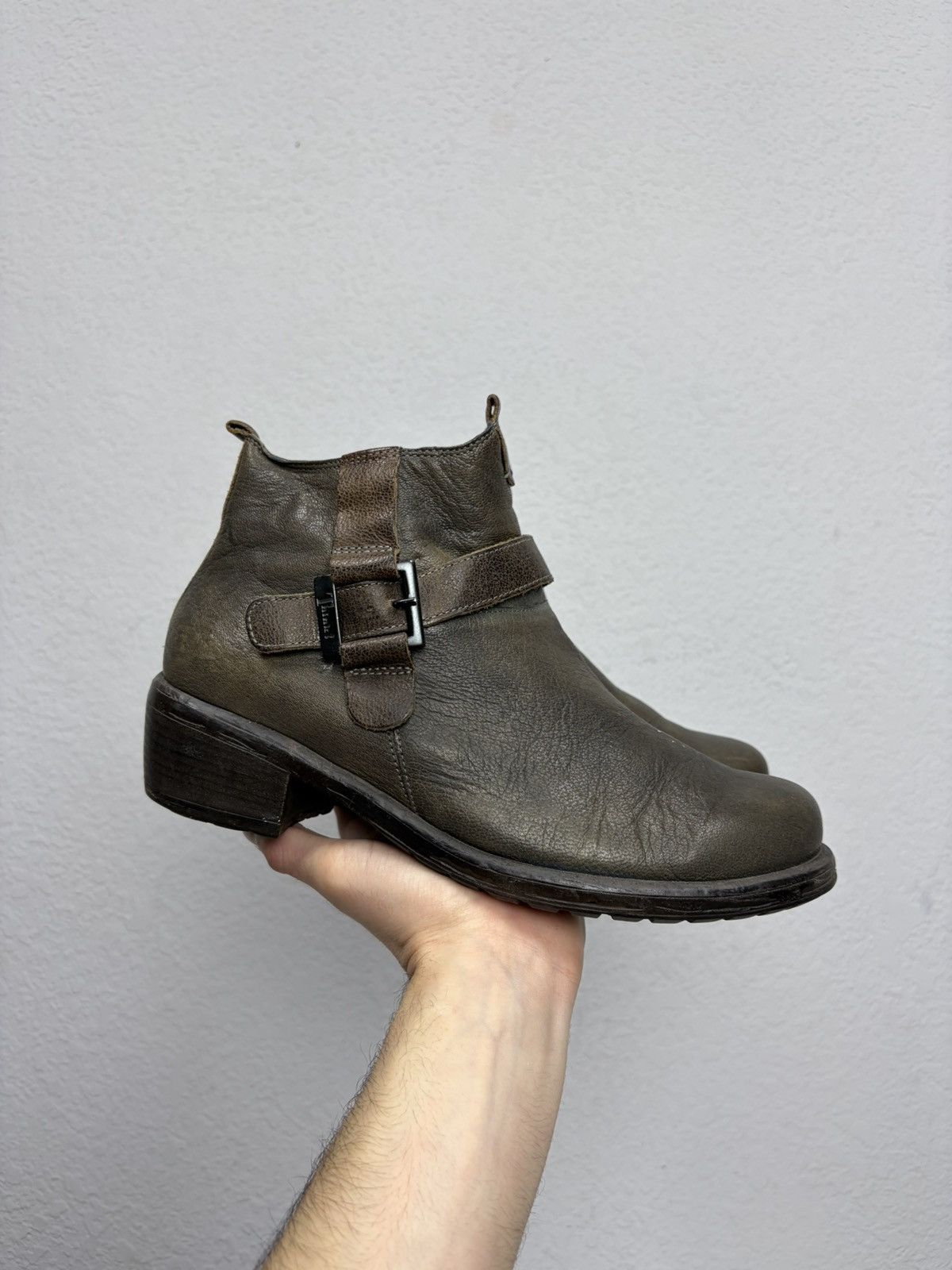 Hedi Slimane Vintage Italian Rangers AS98 Guidi Style Leather Biker Boots Size US 8 / EU 41 - 1 Thumbnail