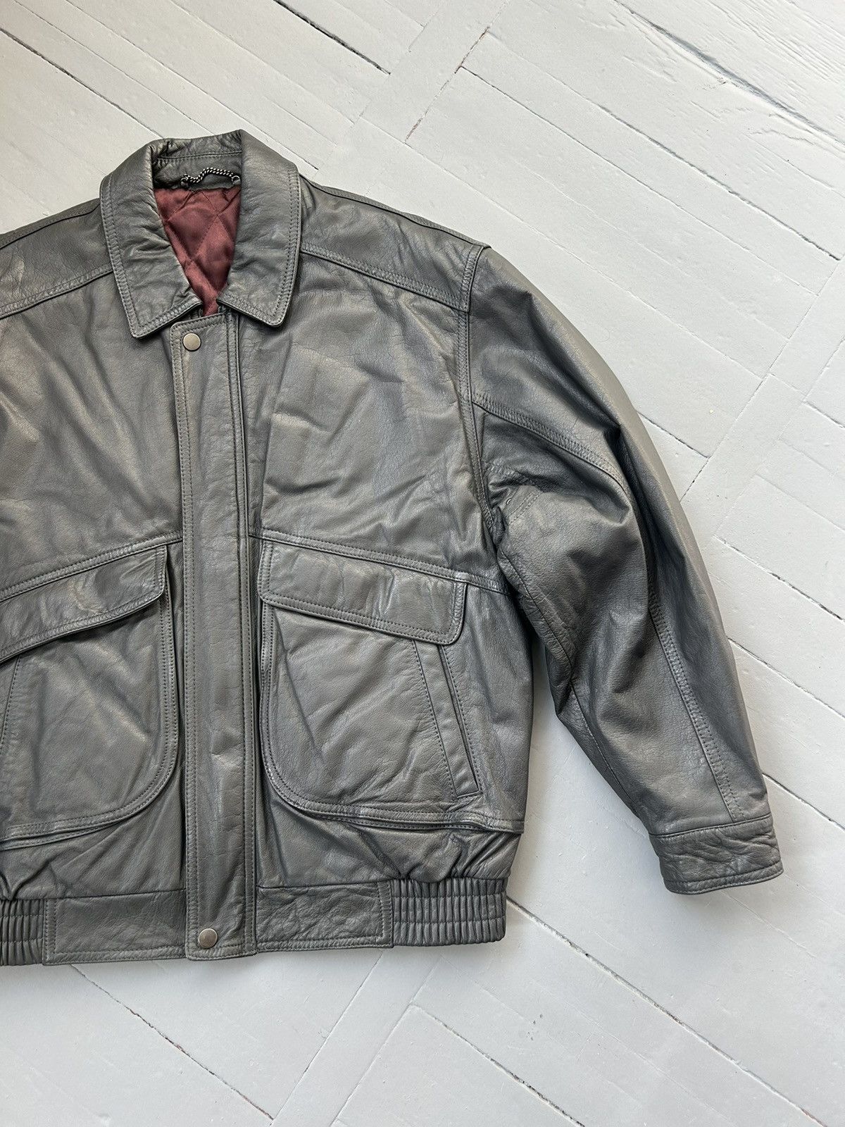 Other Leather bomber jacket vintage Size US M / EU 48-50 / 2 - 3 Thumbnail