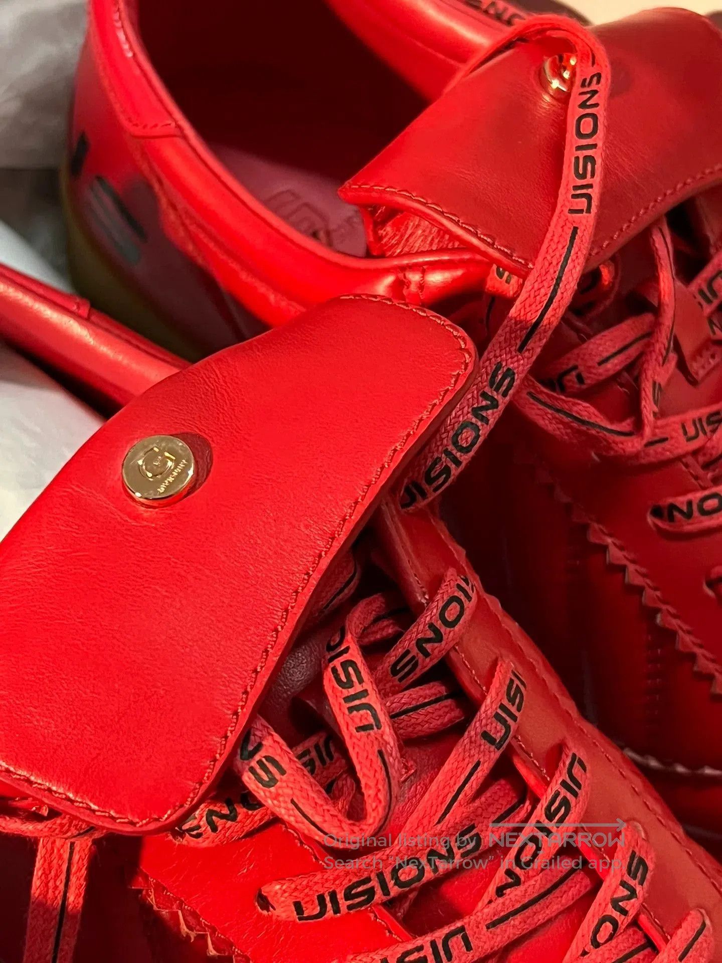 Givenchy Givenchy Red Leather Soccer Shoes. Size US 8 / EU 41 - 6 Thumbnail