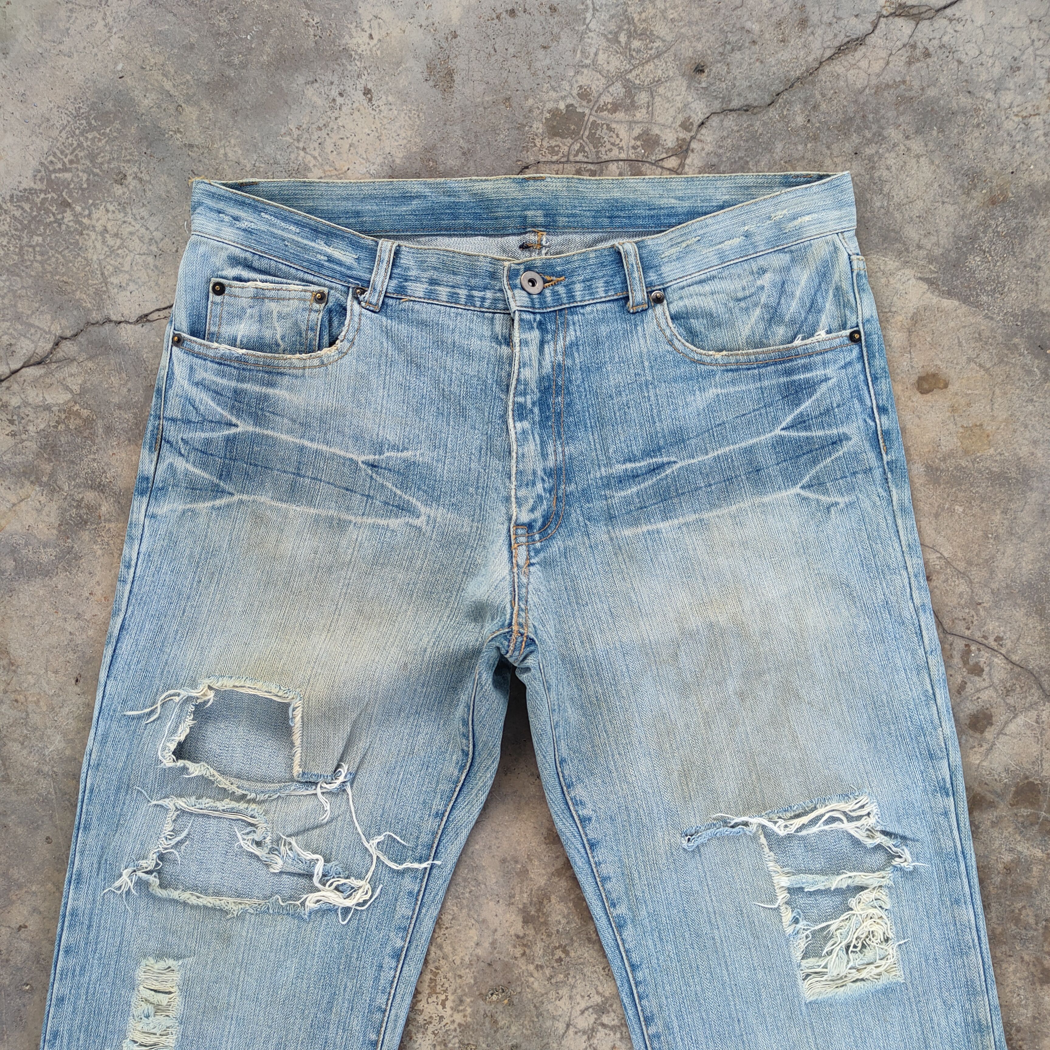 Japanese Brand × Jean × Vintage VINTAGE JAPANESE 1812 DISTRESSED FADED JEANS DENIM PANTS Size US 35 - 3 Thumbnail