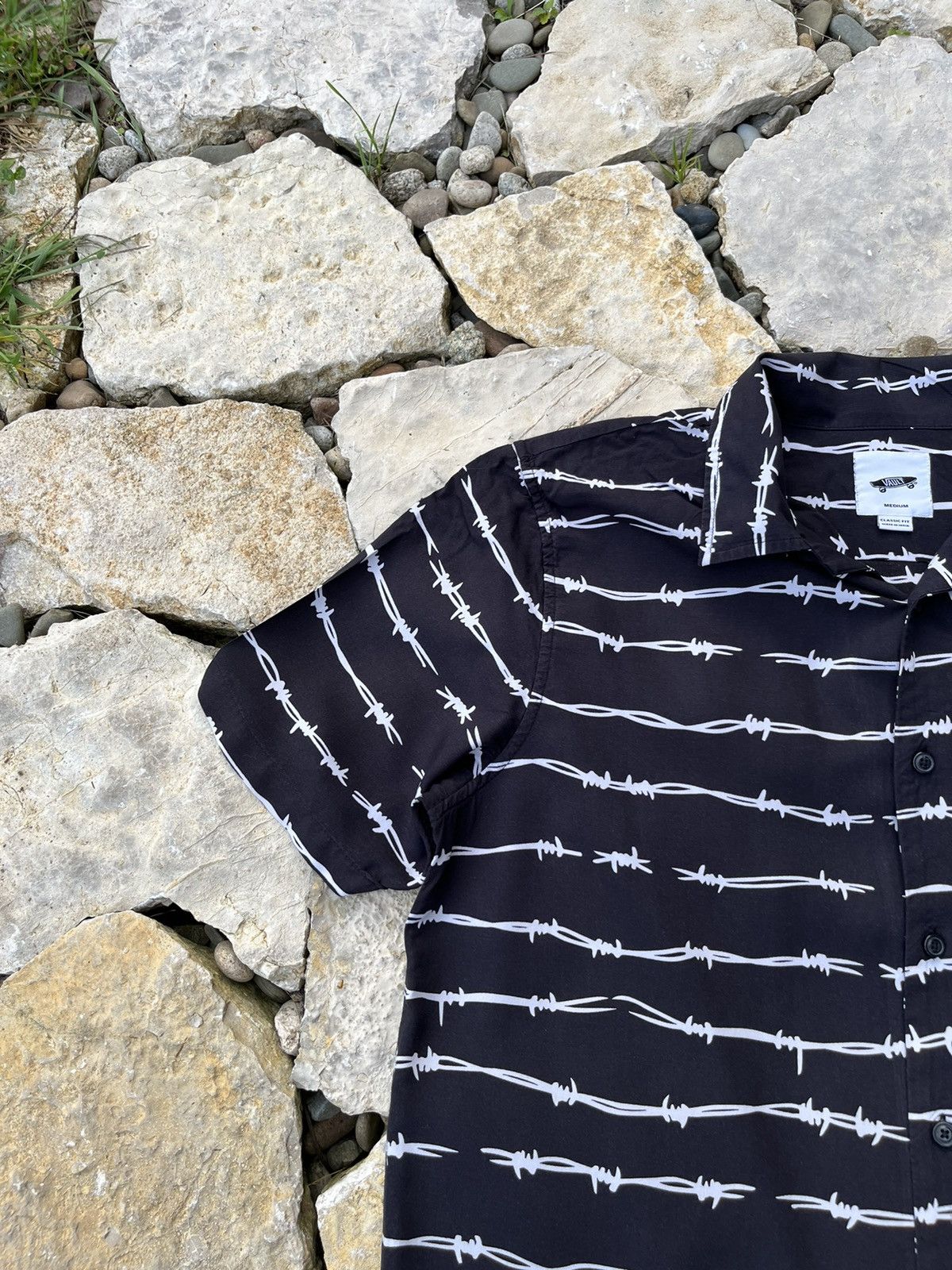 Vans Vans Vault shirt OG barbed wire pocket echidna full print Size US M / EU 48-50 / 2 - 3 Thumbnail