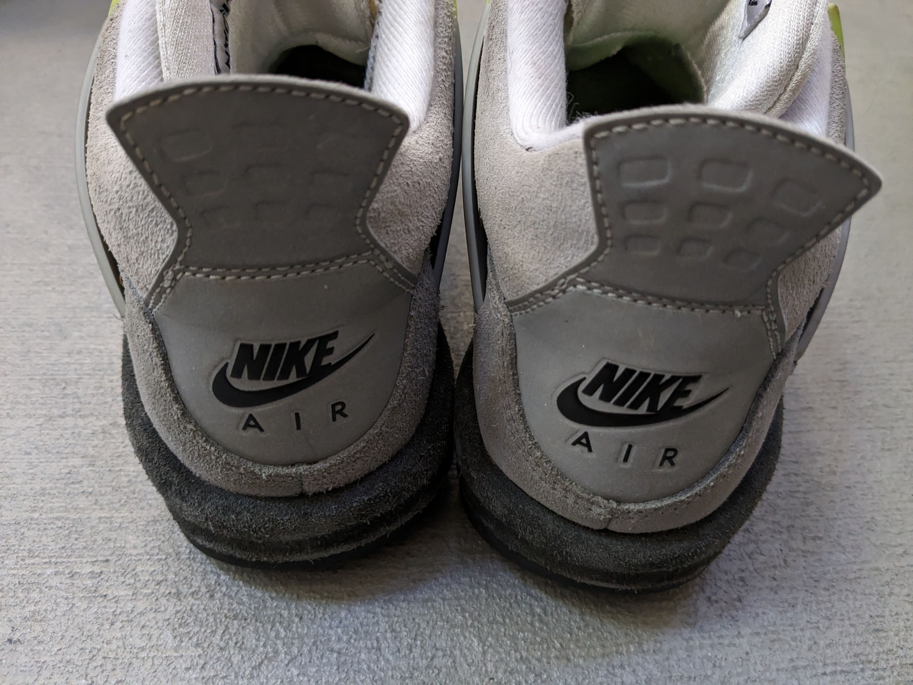 Jordan Brand Nike Air Jordan 4 Retro SE Neon Green Gray Suede CT5343-007 Size US 6.5 / EU 39-40 - 15 Thumbnail