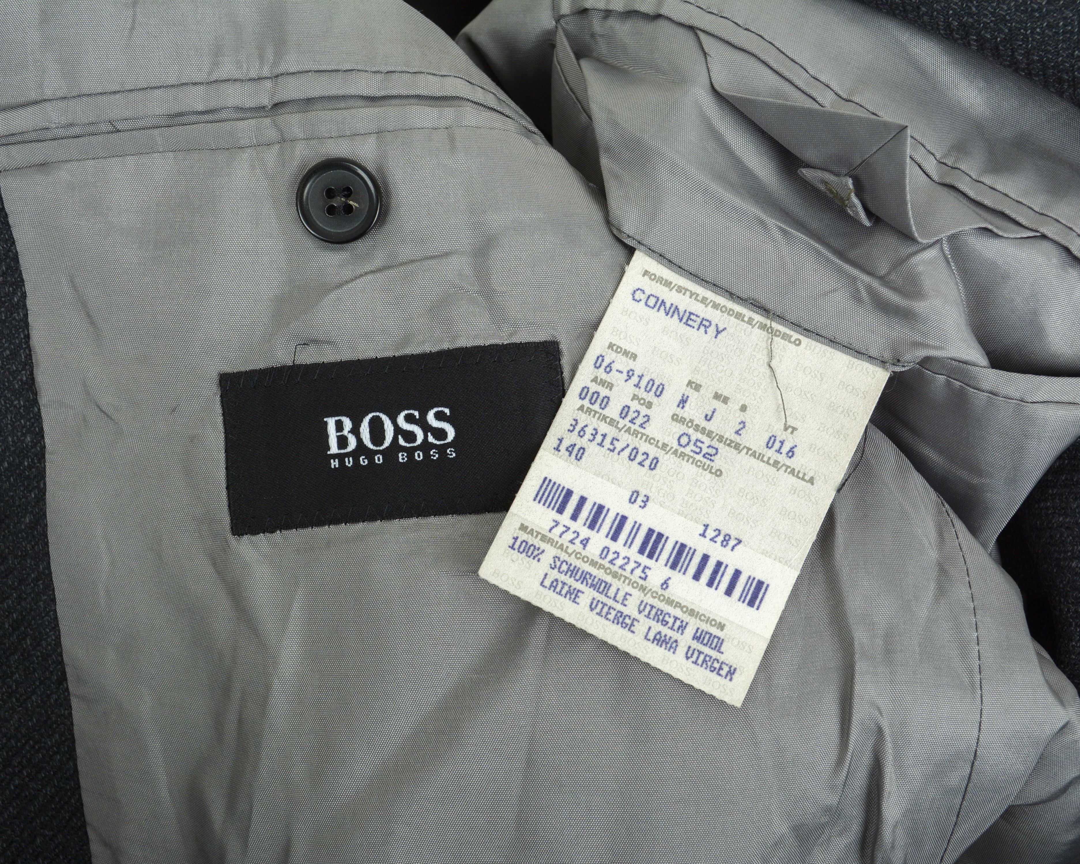 Hugo Boss Connery UK 42 US Blazer EU 52 Wool Suit Jacket Sport Coat Size 42R - 6 Thumbnail