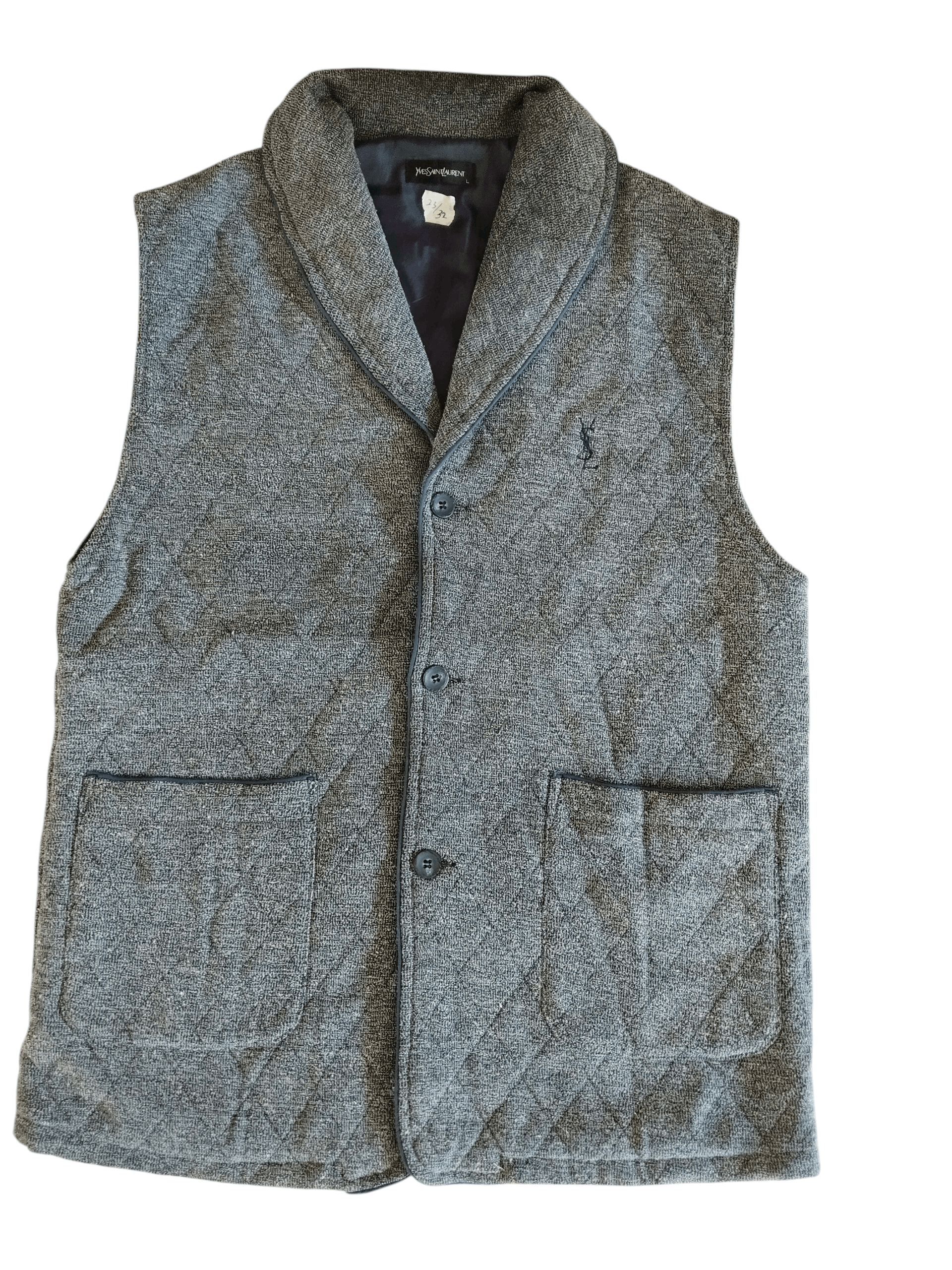 Yves Saint Laurent YVES SAINT LAURENT Vest Size US L / EU 52-54 / 3 - 1 Thumbnail