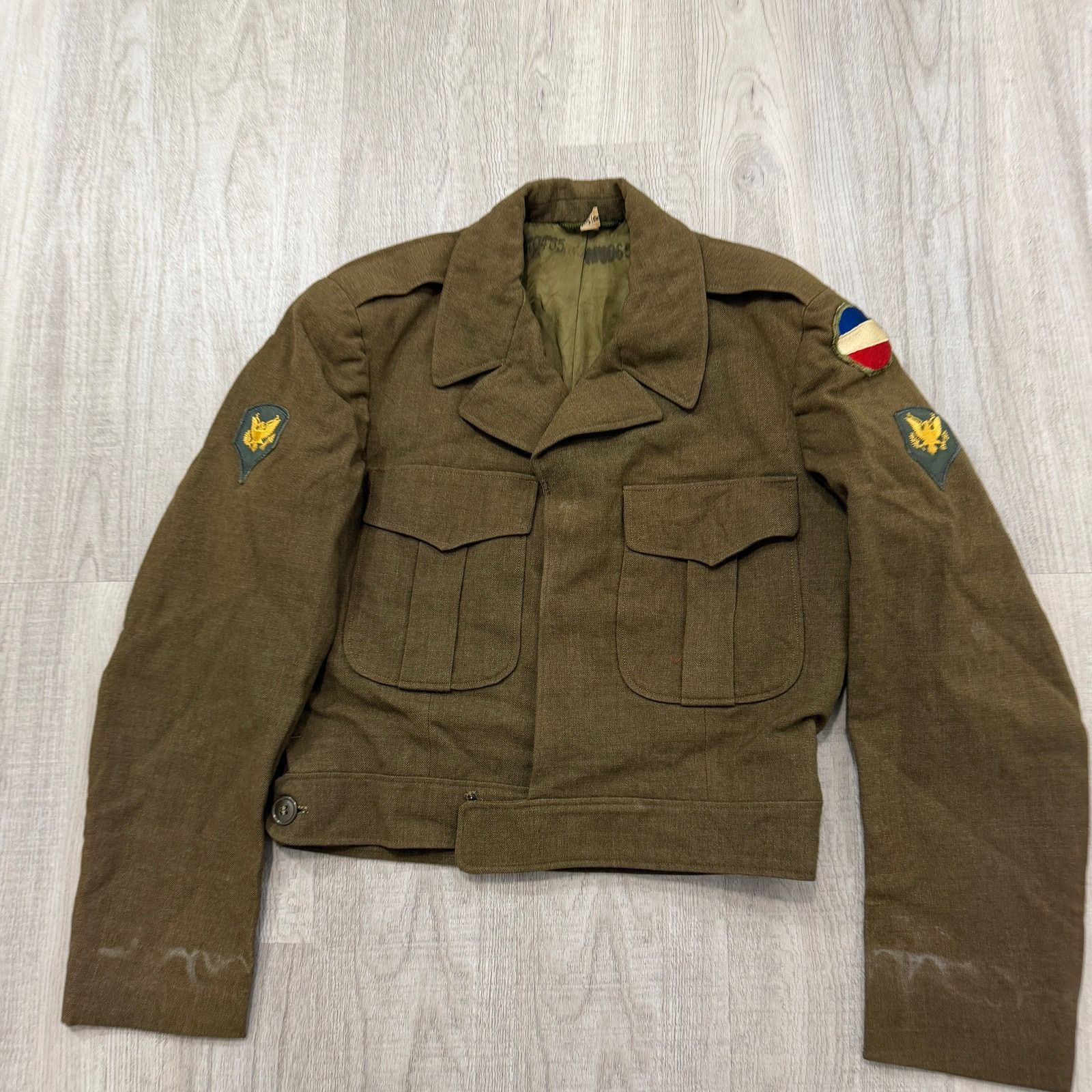 Vintage Vintage US Army Ike Field Jacket Size 36R Virgin Wool Combat Size US S / EU 44-46 / 1 - 2 Thumbnail