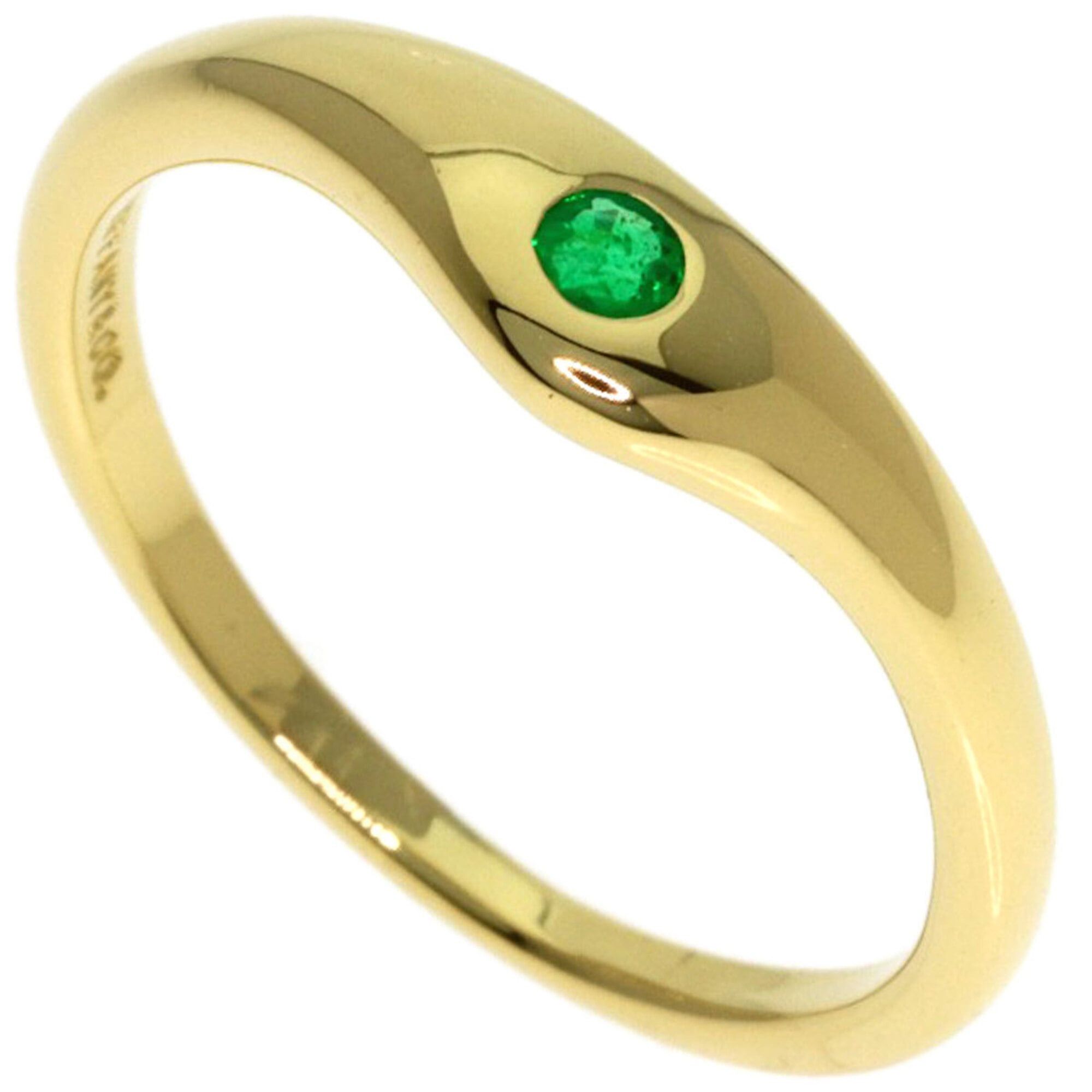 Tiffany & Co. Tiffany & Co. Curved Band Emerald Ring, 18K Yellow Gold, Women's. Size ONE SIZE - 1 Thumbnail