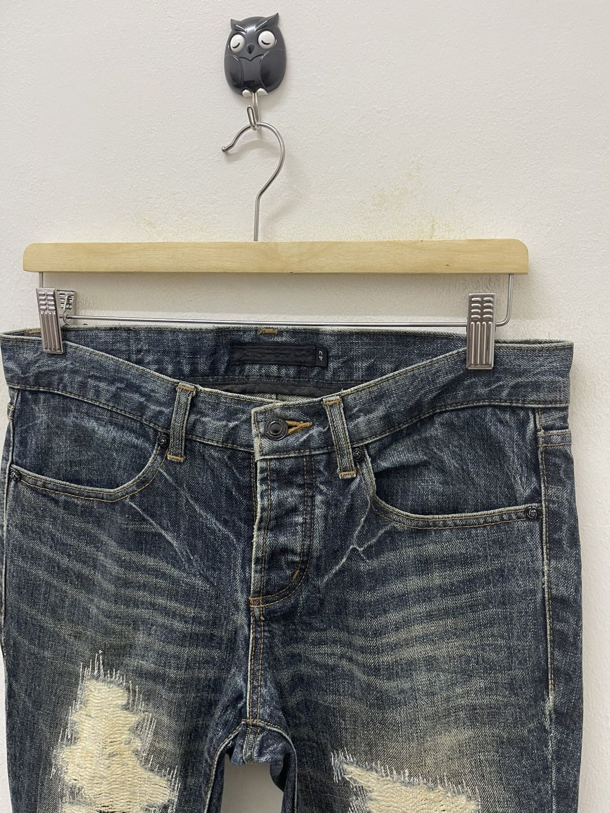 GOSTAR DE FUGA Rare Vintage FUGA Flare Wide Leg Distressed Jeans Size US 31 - 7 Thumbnail