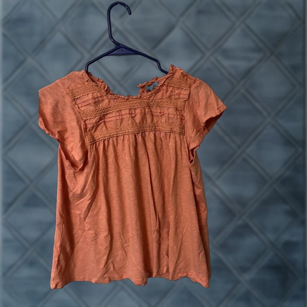 Vintage Ellen Mass Solid Short Sleeve Blouse Small Pink Womens Size S / US 4 / IT 40 - 1 Thumbnail