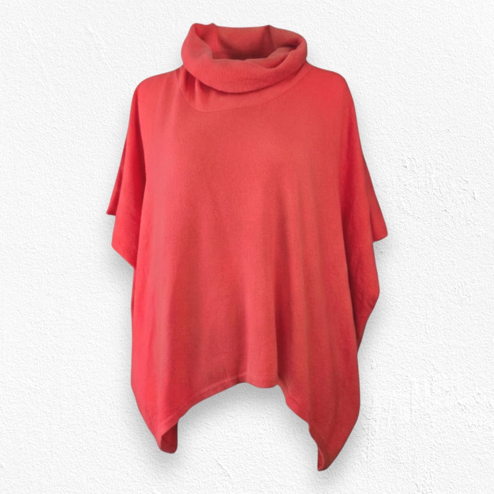N.Peal N Peal Coral Cashmere Poncho Sweater One Size Size ONE SIZE - 1 Thumbnail