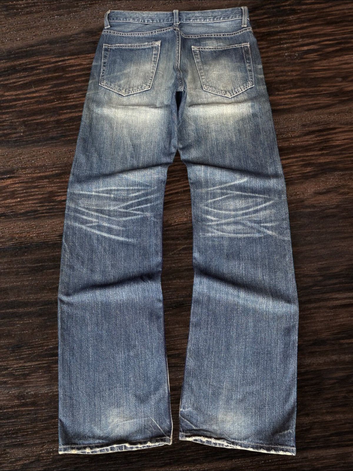 Takeo Kikuchi Takeo Kikuchi Jeans Y2K Style Distressed Straight Jeans Size US 31 - 2 Thumbnail