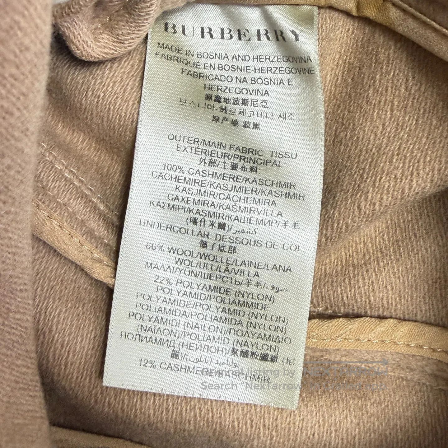 Burberry Burberry Cashmere Overcoat Jacket| Size XS / US 0-2 / IT 36-38 - 5 Thumbnail