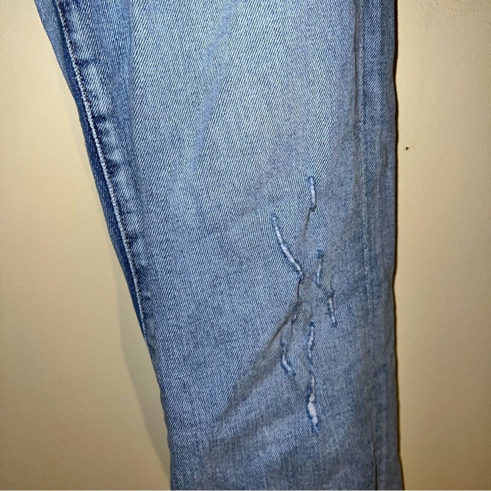 Agolde AGOLDE Sophie distressed light wash skinny jeans 25 Size 27" / US 4 / IT 40 - 9 Thumbnail