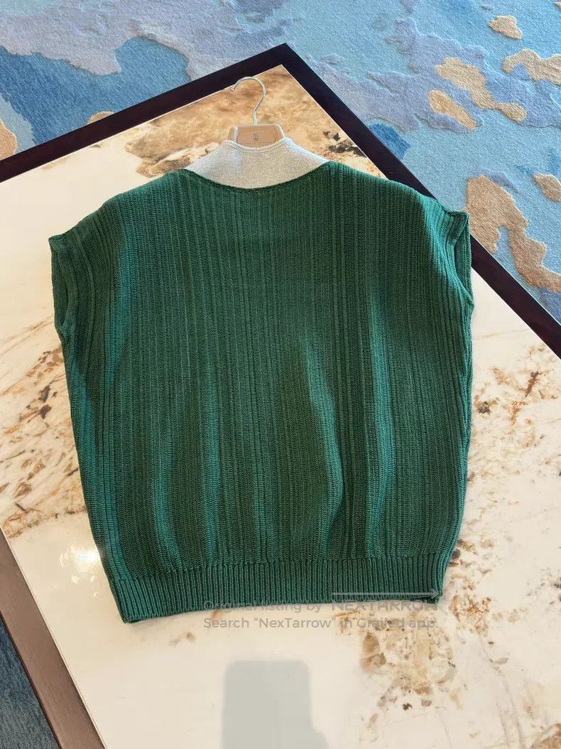 Hermes Hermes Green waistcoat sweater Size S / US 4 / IT 40 - 3 Thumbnail