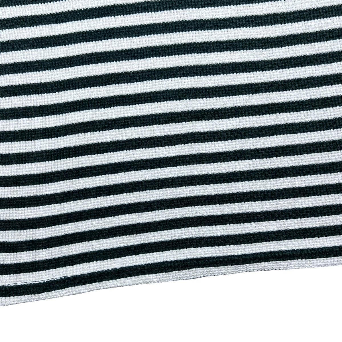 Polo Ralph Lauren Polo Ralph Lauren Green Striped Spell Out Thermal Knit Tee Size US XL / EU 56 / 4 - 16 Thumbnail
