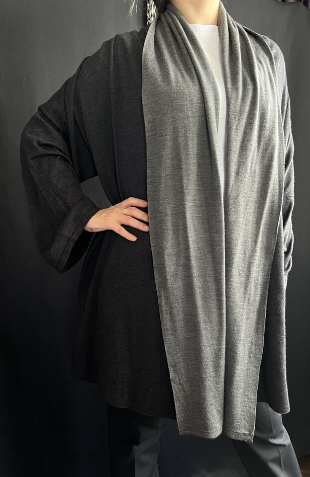Max Mara Max Mara Women's Long Cardigan Fine Wool Gray Size M Size M / US 6-8 / IT 42-44 - 3 Thumbnail
