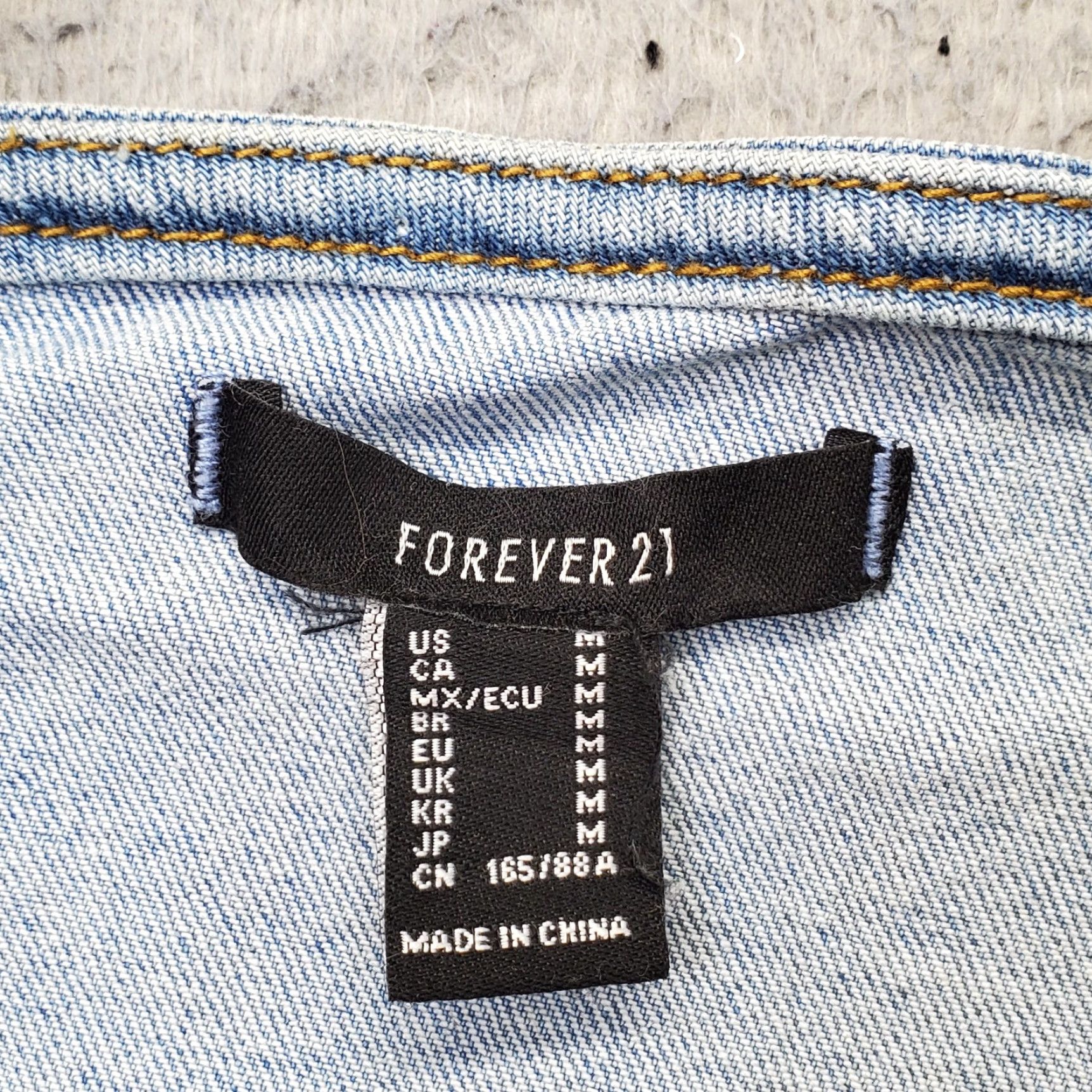 Forever 21 Forever 21 Mini Dress Women M Blue Denim Stretch Adjustable Strap Zip Front Women's Size M Mini Dress Denim Blue Sleeveless Summer Casual Size M / US 6-8 / IT 42-44 - 5 Thumbnail