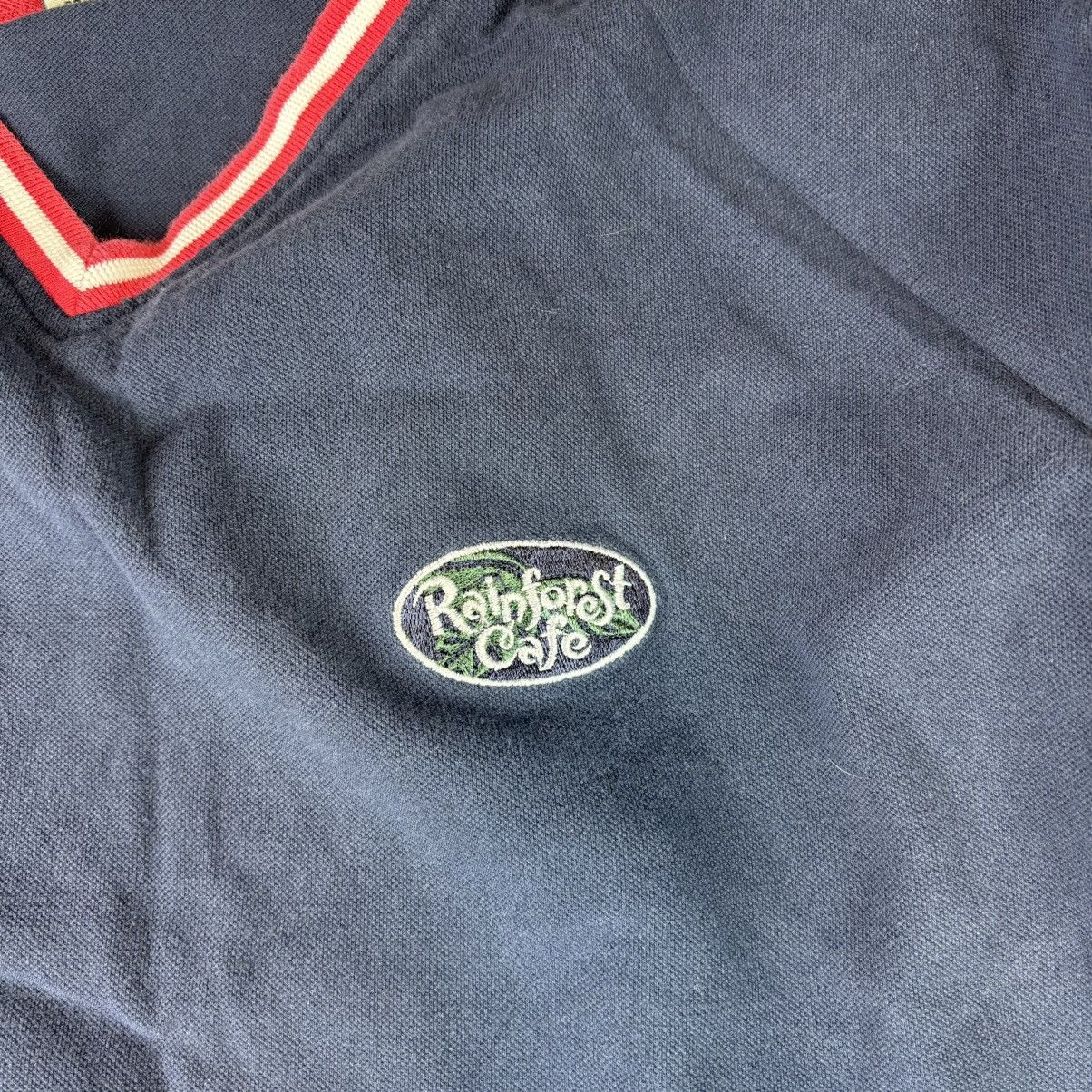 Other Vintage 90s navy rainforest cafe v neck tshirt Size US XL / EU 56 / 4 - 3 Thumbnail