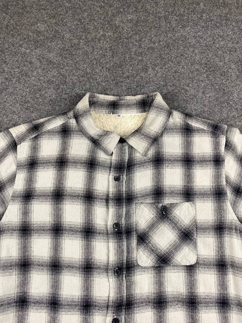 Japanese Brand japanese brands shadow plaid shirt fleece lining Size US M / EU 48-50 / 2 - 2 Thumbnail
