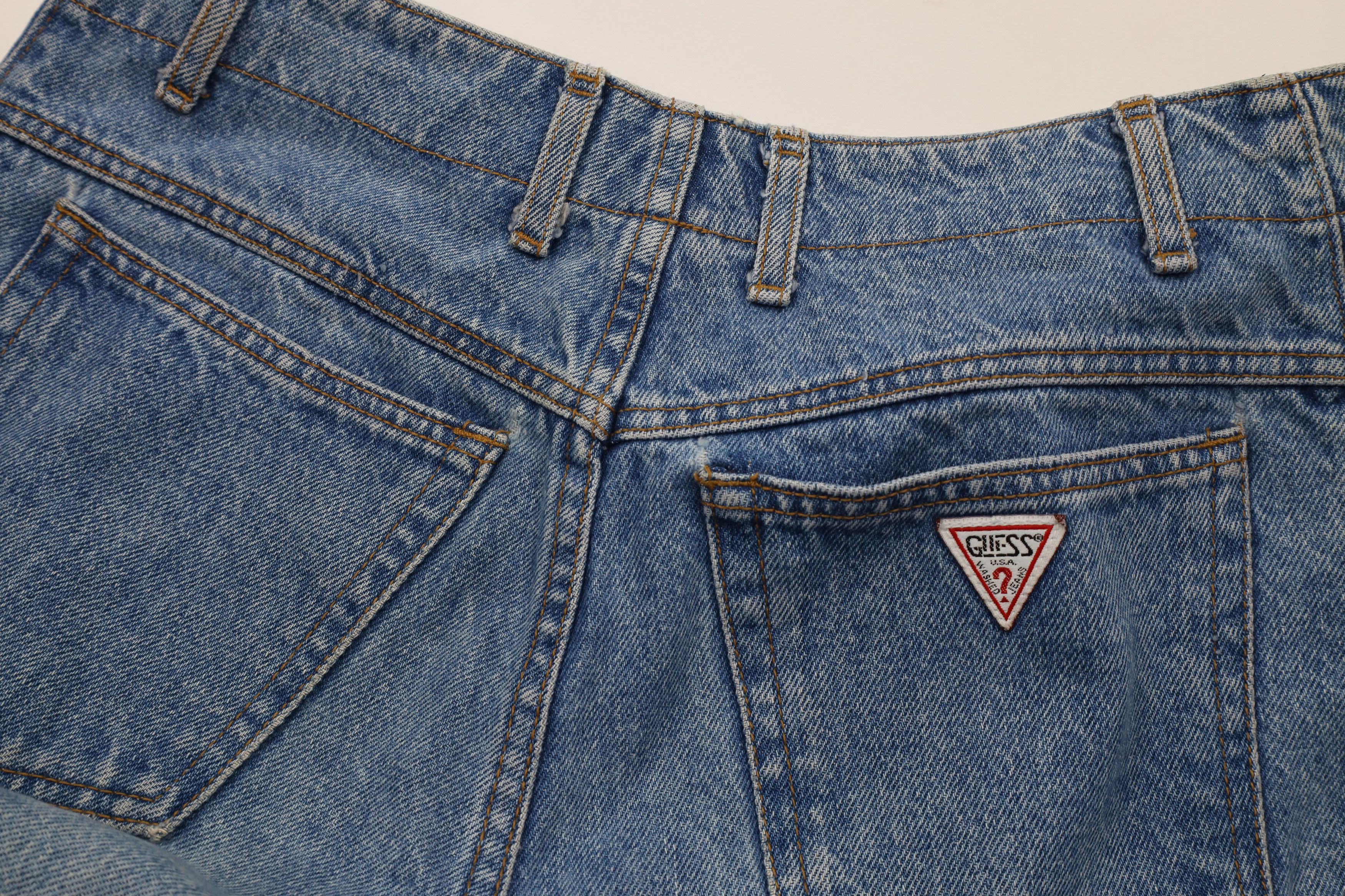 Guess Vintage 90s Guess Fly Tapered Leg Denim Jeans Blue USA Size US 30 / EU 46 - 10 Thumbnail