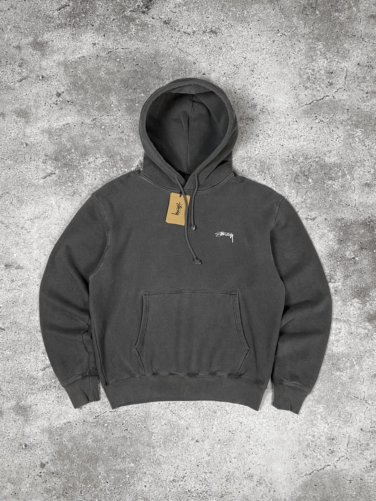 Streetwear × Stussy Stussy Smooth Stock Pigment Dyed Hoodie