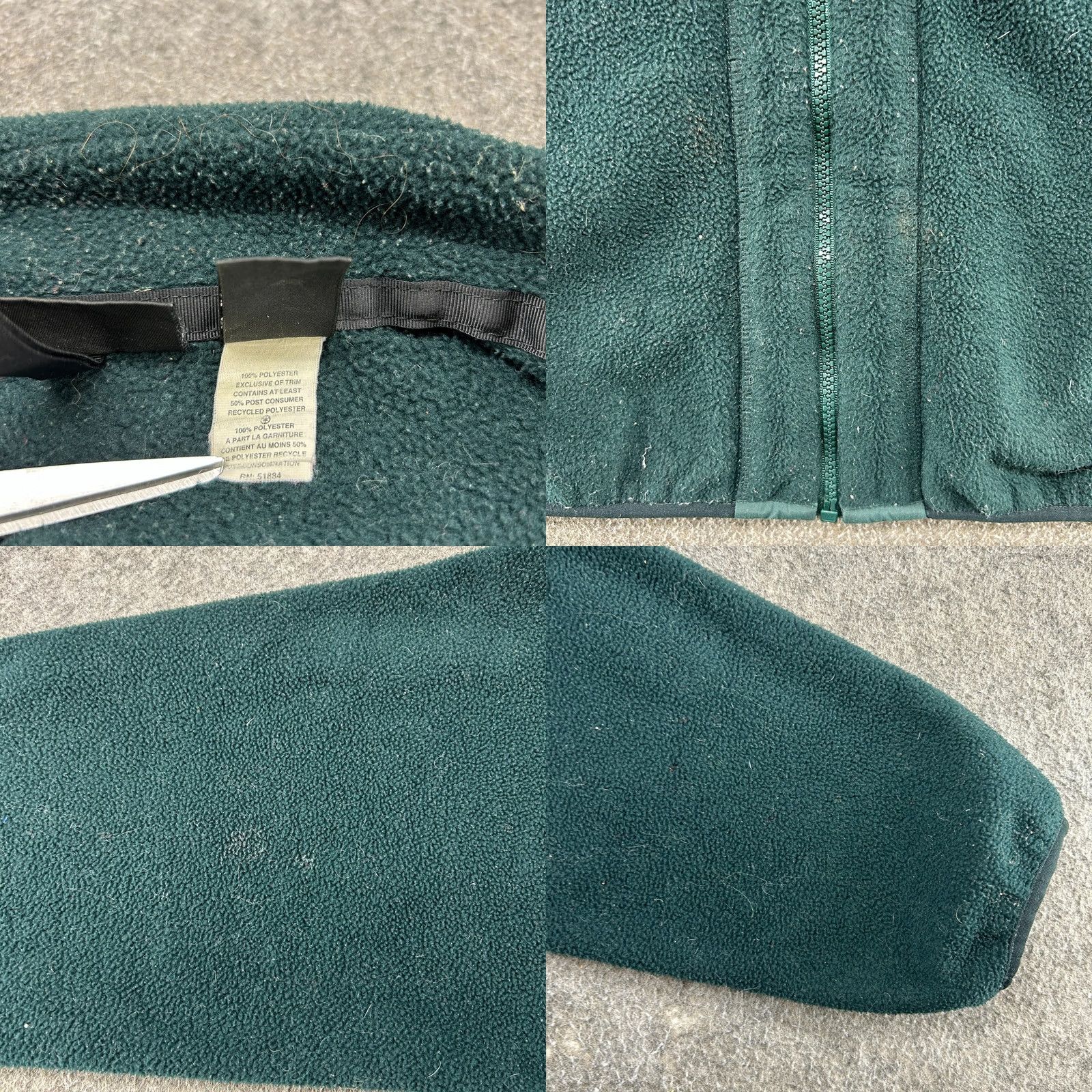 Patagonia VINTAGE Patagonia Jacket Mens M Green Sherpa Fleece Full Zip Polyester USA 90s Windbreaker Century? Size US M / EU 48-50 / 2 - 8 Thumbnail