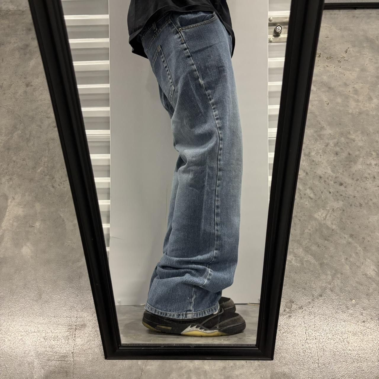 Japanese Brand × Vintage Crazy Vintage Y2K/2000s Faded Wash Bootcut Flared Denim Jeans! Size US 34 / EU 50 - 2 Thumbnail