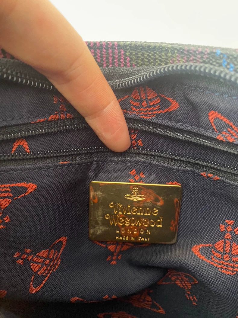 Vivienne Westwood Vivienne Westwood size os Saturn purple checkered shoulder Size ONE SIZE - 9 Thumbnail