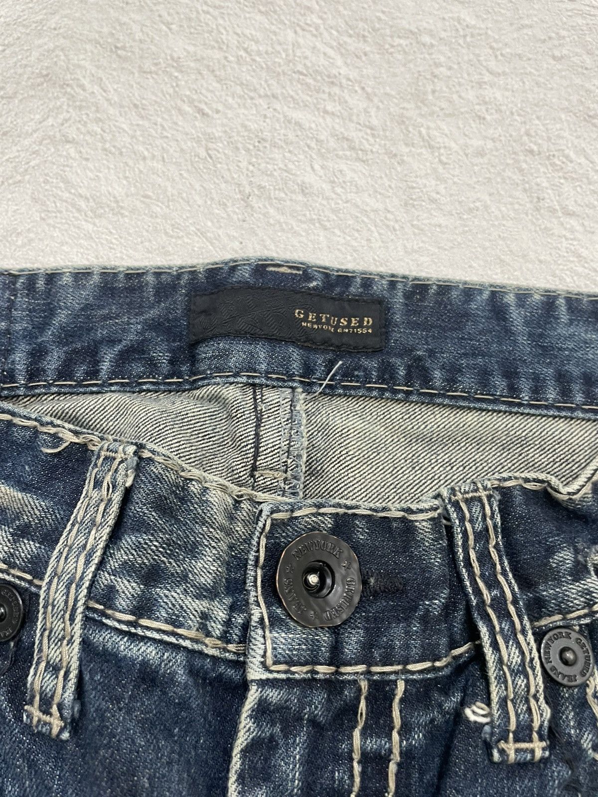 Hysteric Glamour 2000s Acid Washed Distressed Denim Vintage Y2K Size US 31 - 4 Thumbnail