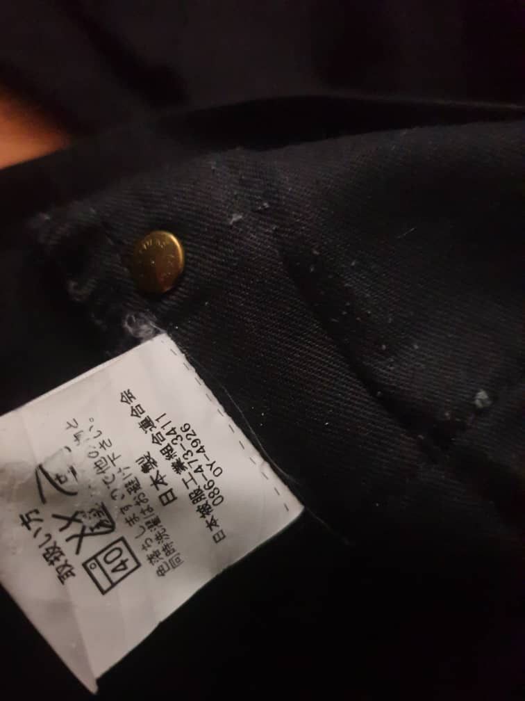Japanese Brand Unnamed Japanese Brand black colour buckle back pant Size US 31 - 2 Thumbnail