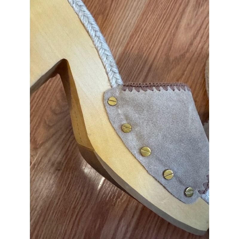 Veronica Beard Veronica Beard Hannalee Suede Wooden Platforms 9 Size US 9 / IT 39 - 7 Thumbnail