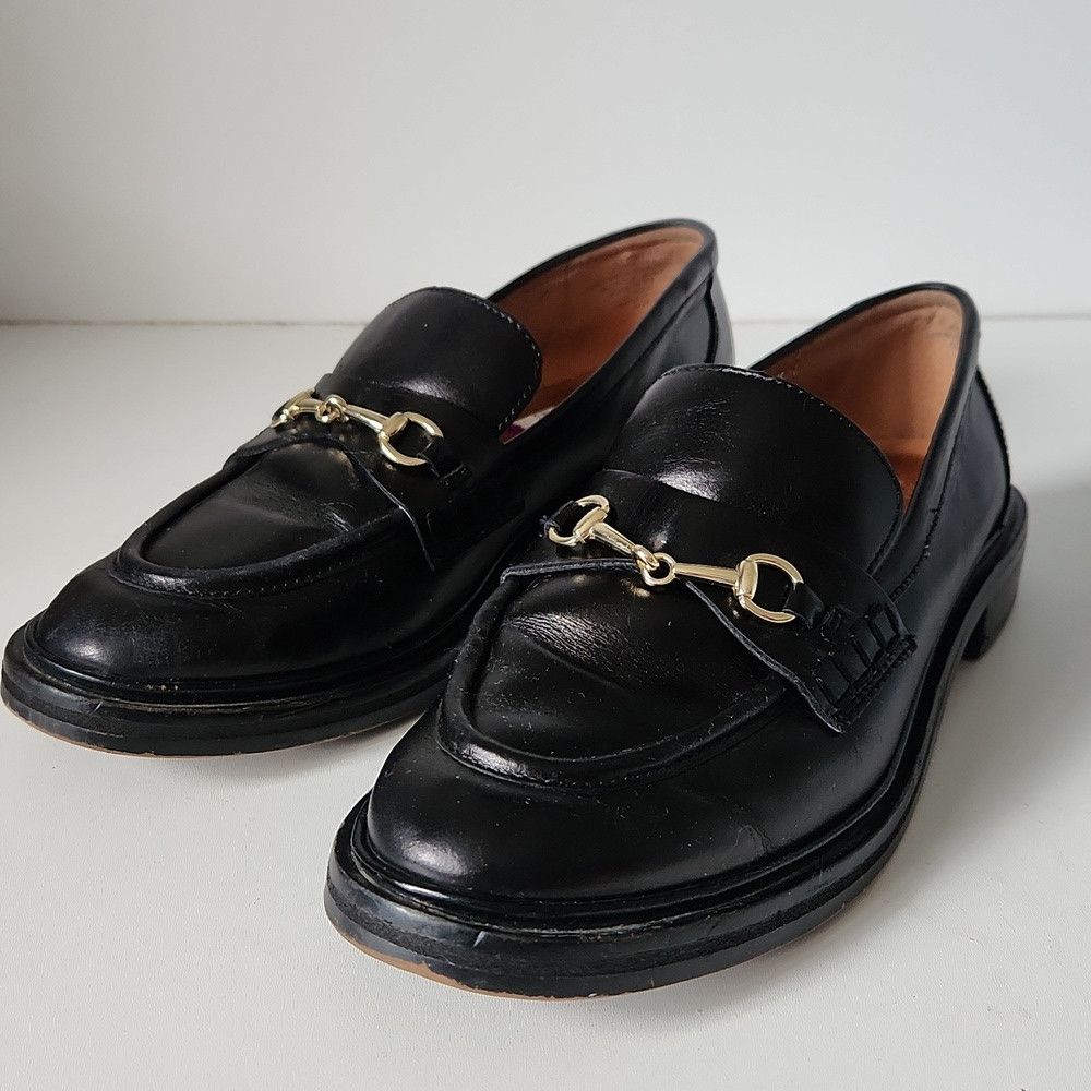 Madewell MADEWELL | The Vernon Leather Loafers Black Sz 9 Size US 9 / IT 39 - 2 Thumbnail