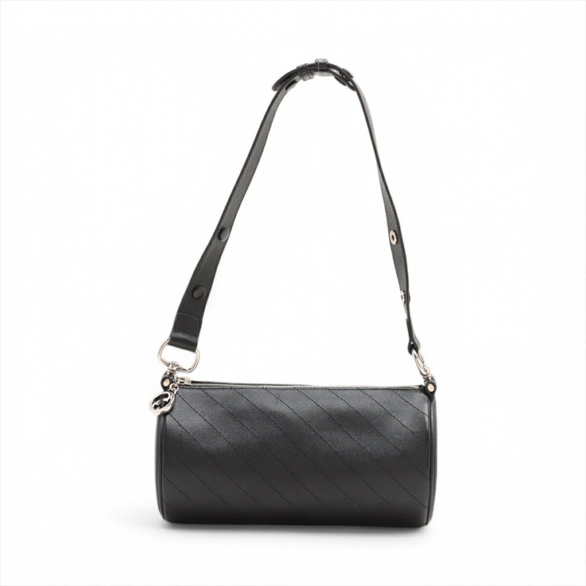 Gucci Blondie 760169 Leather Shoulder Bag Tote Handbag Genuine Black Women's