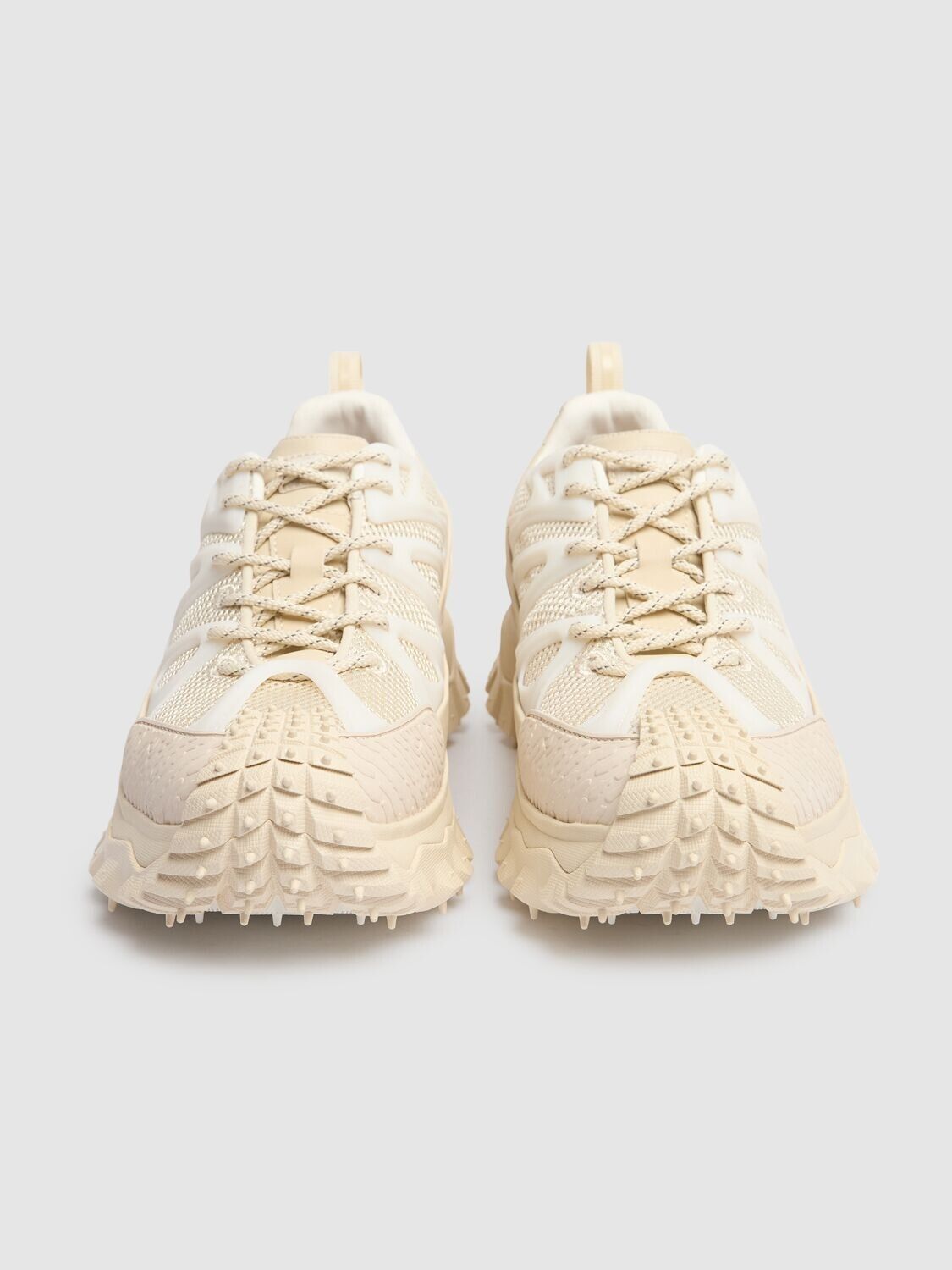 MONCLER Trailgrip Amoeba $820 White Sneakers New