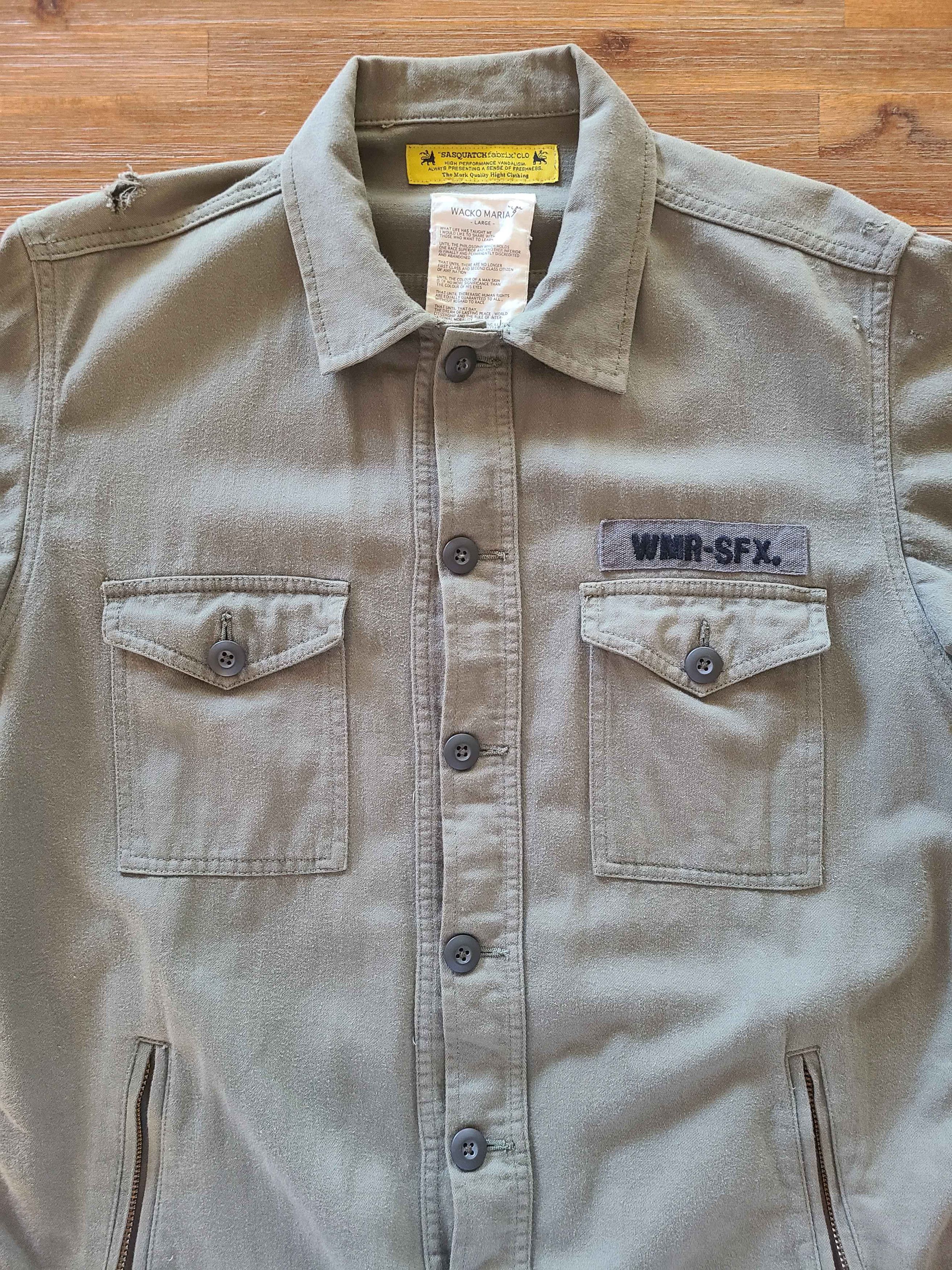 Sasquatchfabrix x Wacko Maria Embroidered Military Jacket