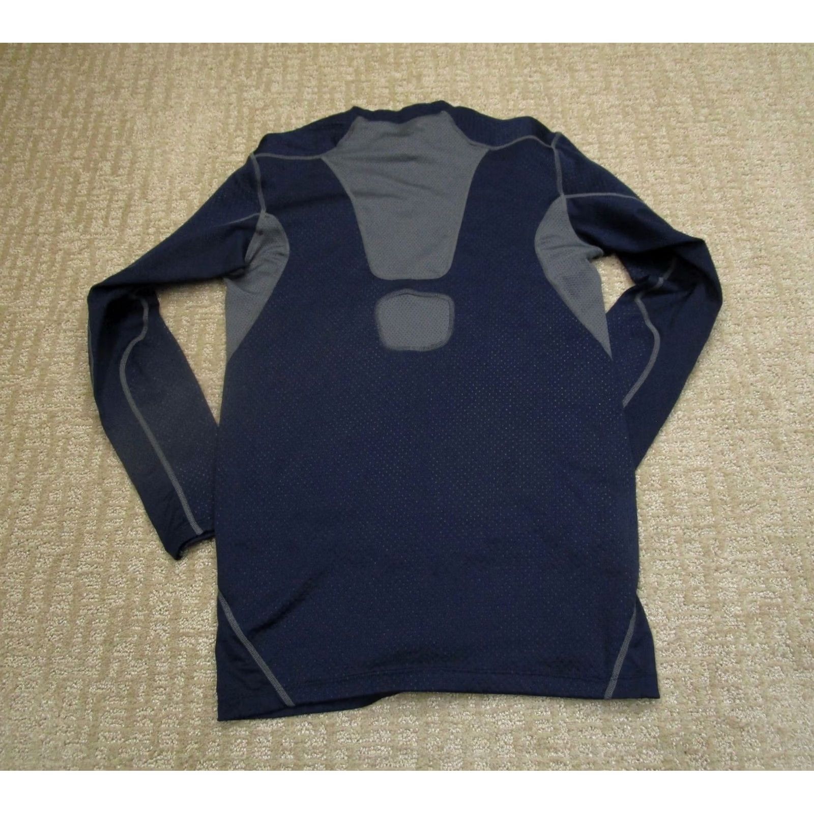 Nike Nike Pro Combat Shirt Men Medium Blue Nike Dri-Fit Long Sleeve Training Gym Run Activewear Pattern Solid Size US M / EU 48-50 / 2 - 4 Thumbnail