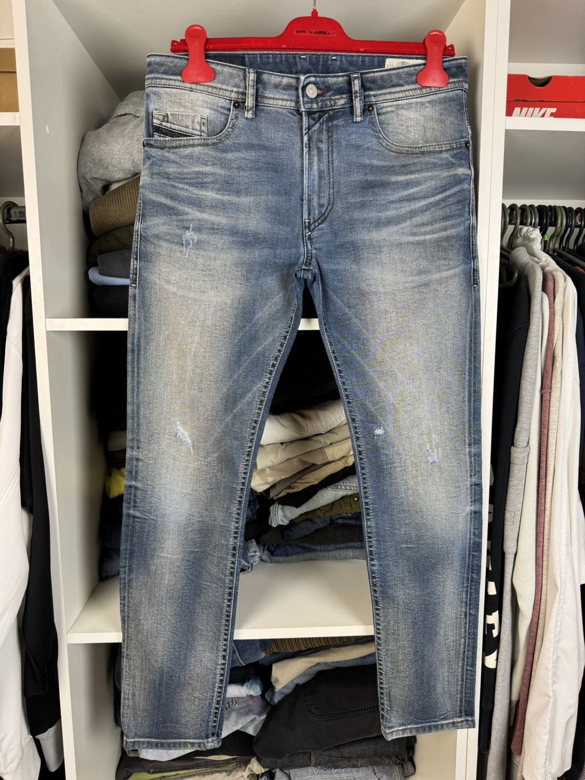 Diesel Diesel Thommer Slim-Skinny Distressed Denim Jeans Size US 31 - 1 Thumbnail