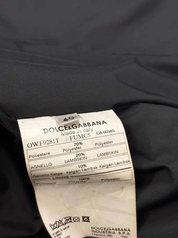 Dolce & Gabbana FW2009 Dolce & Gabbana Hybrid Nylon Shearling Grey Jacket Size S / US 4 / IT 40 - 10 Thumbnail