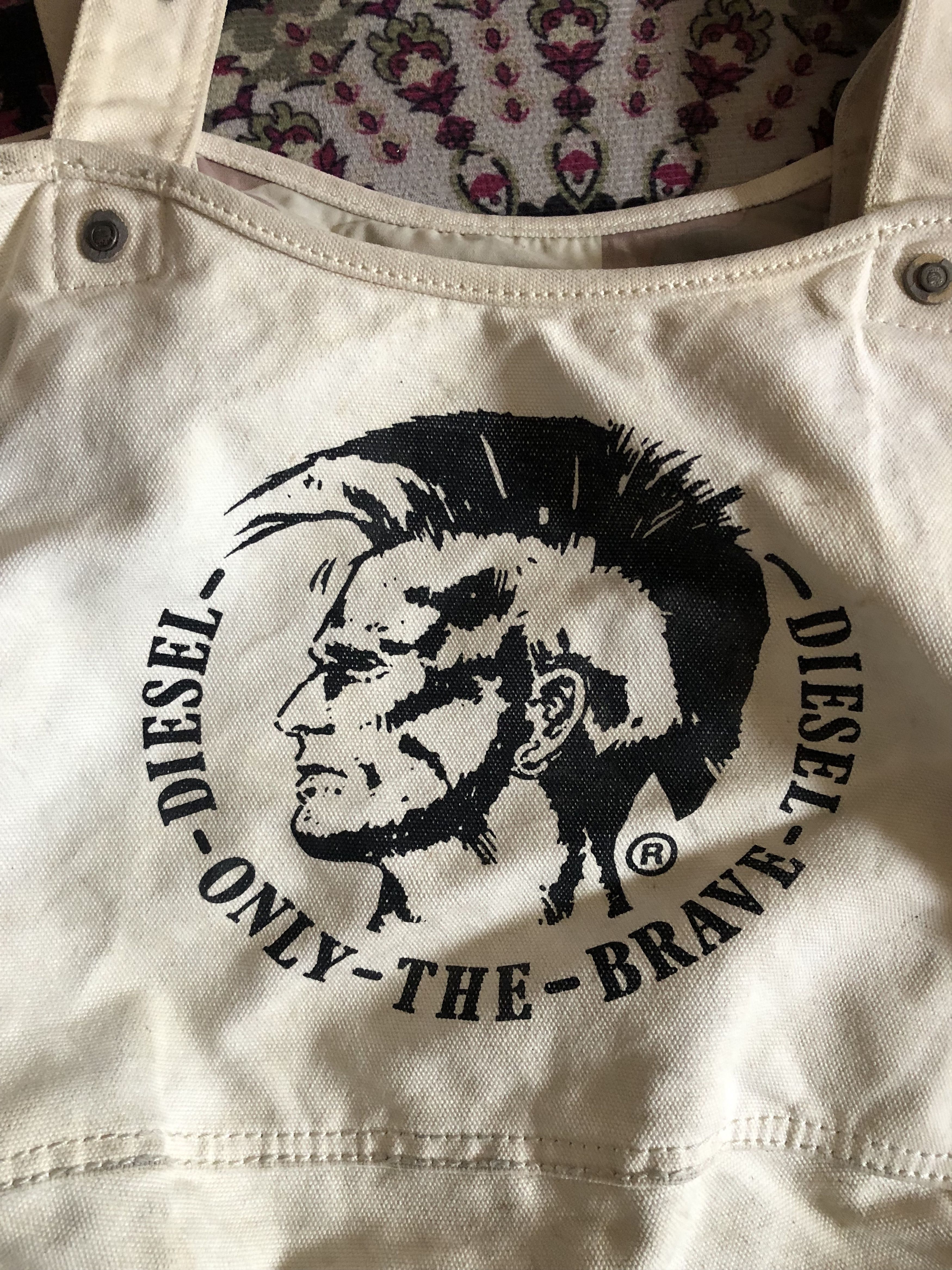 Diesel Very Rare‼️ Vtg Diesel Mohawk Style Totebag Size ONE SIZE - 1 Thumbnail