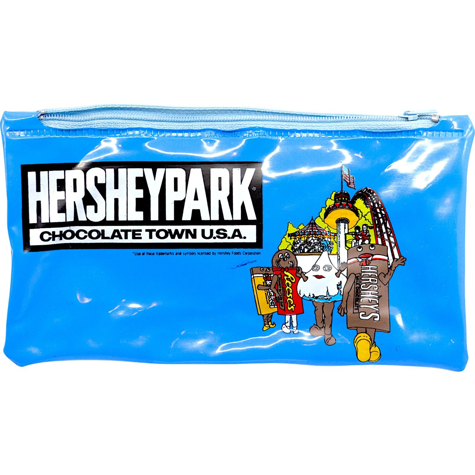 Chocolate HersheyPark Chocolate Town USA Pencil Bag 8"x4.5" Size ONE SIZE - 1 Thumbnail