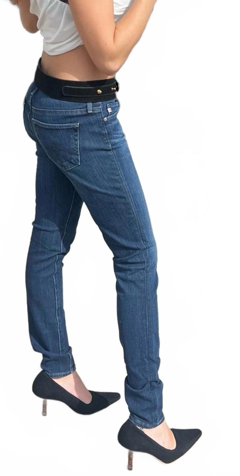 AG Adriano Goldschmied AG Dark Wash The Legging Ankle Super Skinny Ankle Size 24" / US 00 / IT 34 - 4 Thumbnail