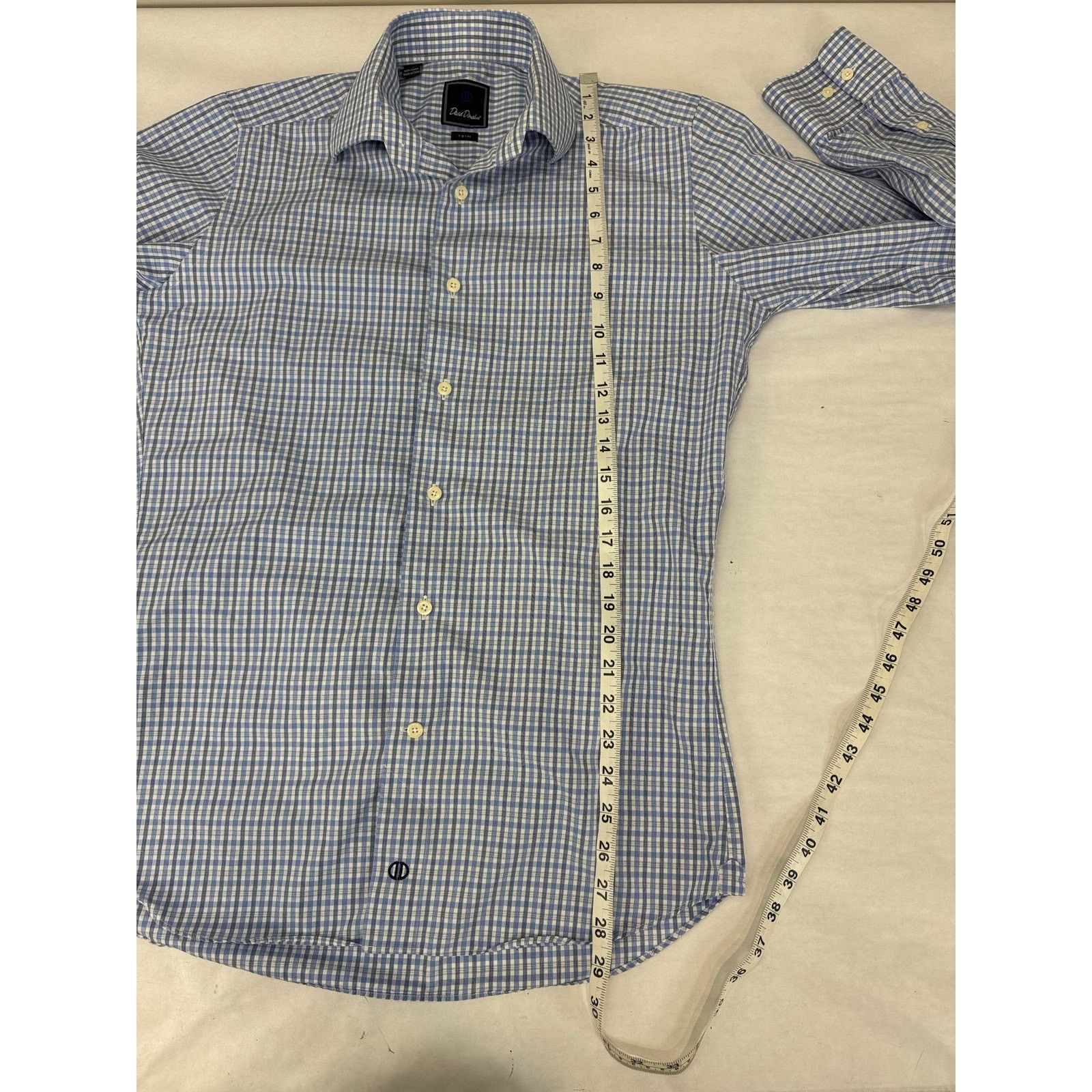 David Donahue David Donahue Dress Shirt Stripes Trim - Size 16 - 32 / 33 Size US M / EU 48-50 / 2 - 4 Thumbnail